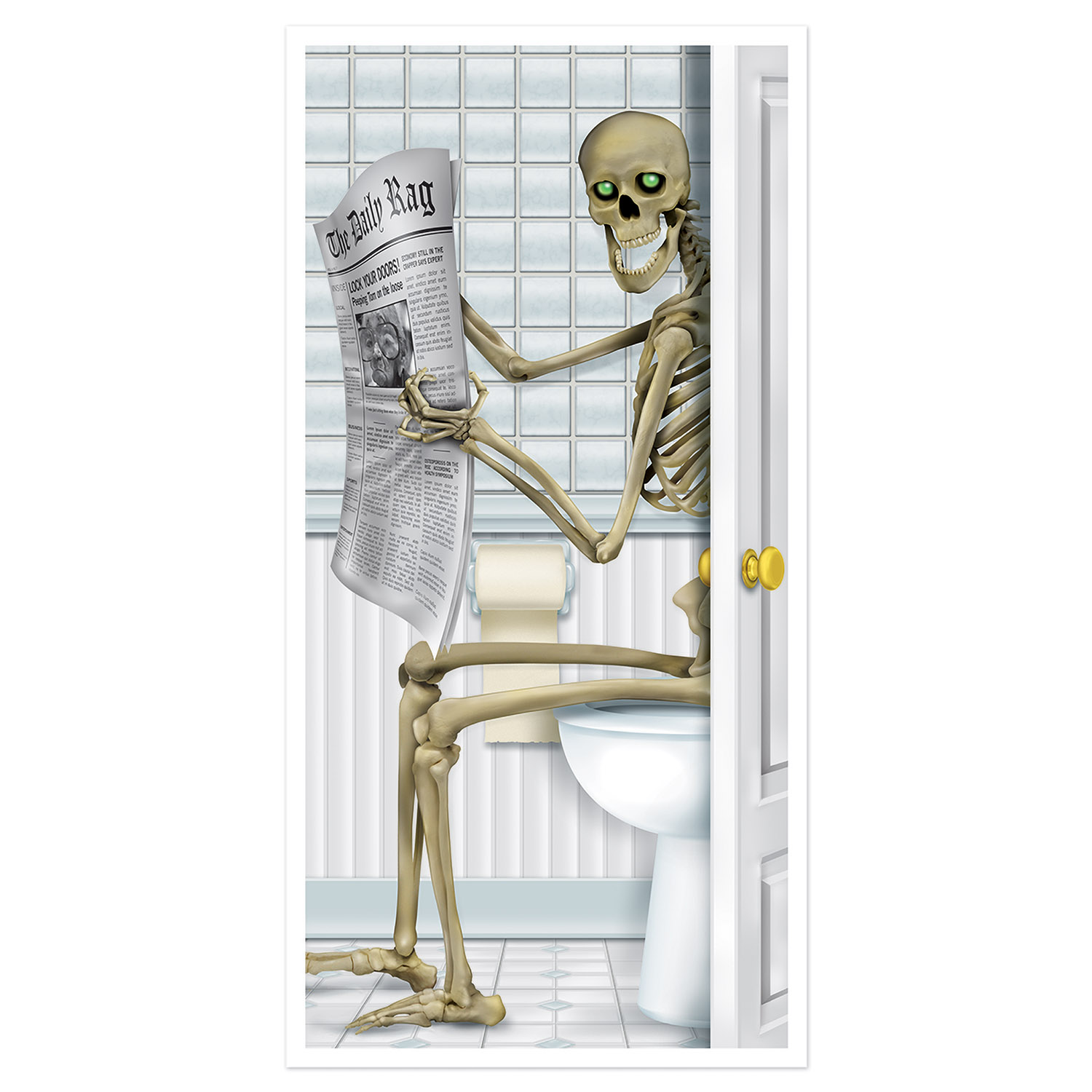 Skeleton Restroom DOOR Cover