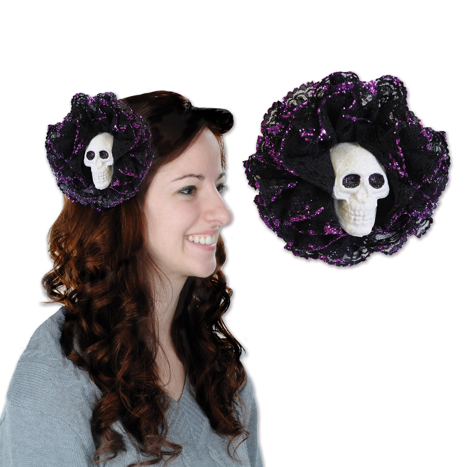 Skull Hair Clip