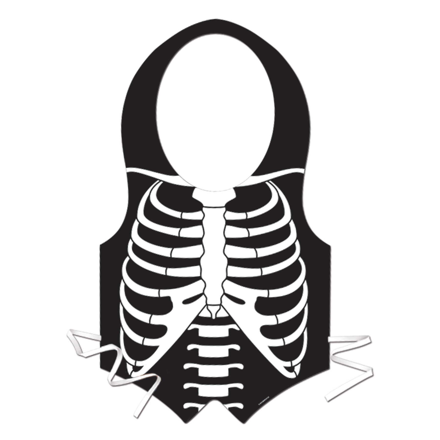 Plastic Skeleton Rib Cage Vest