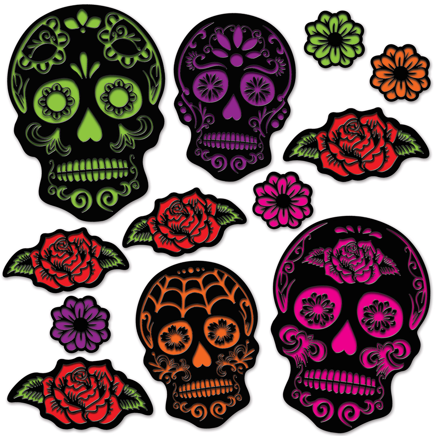 Day Of The Dead Sugar SKULL Cutouts