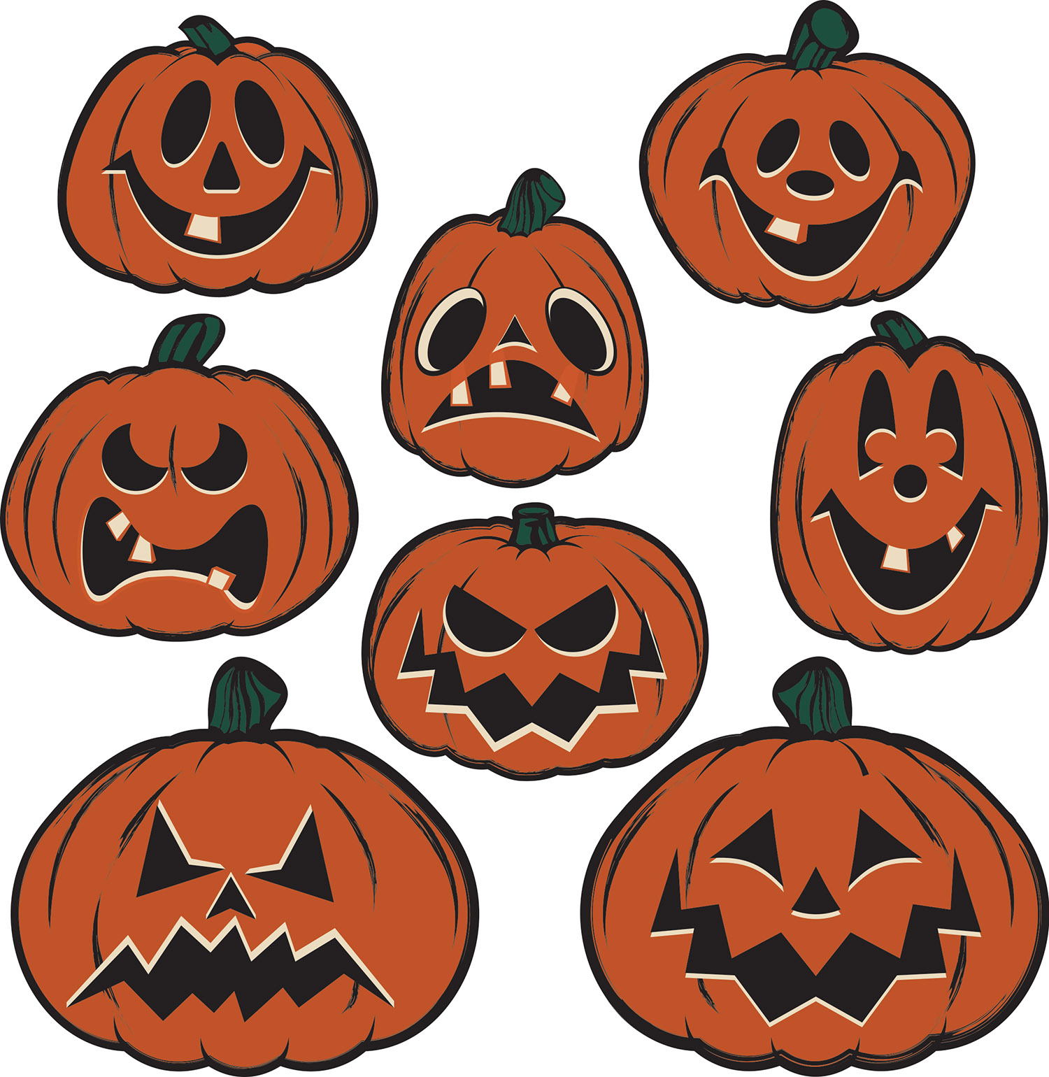 Vintage HALLOWEEN Pumpkin Cutouts