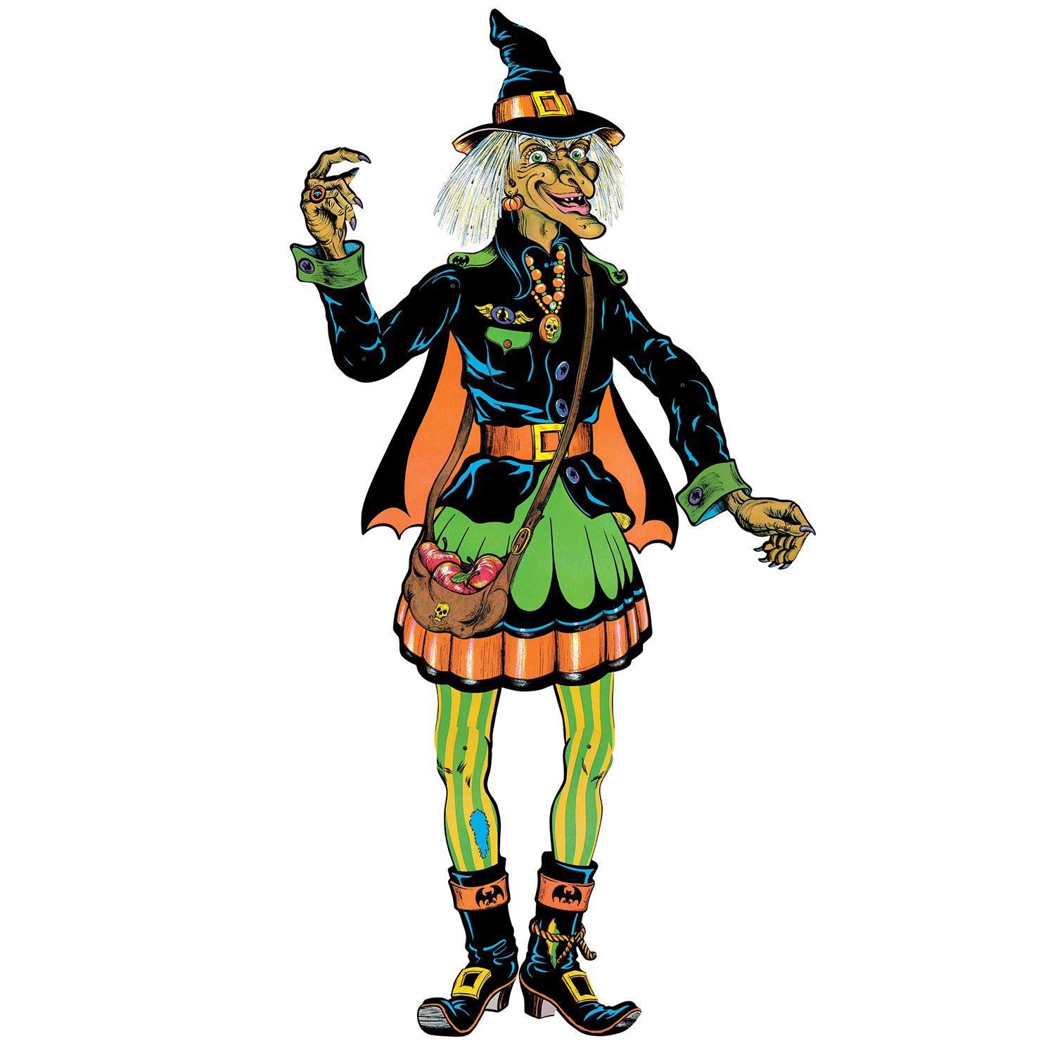 VINTAGE Halloween Jointed Witch