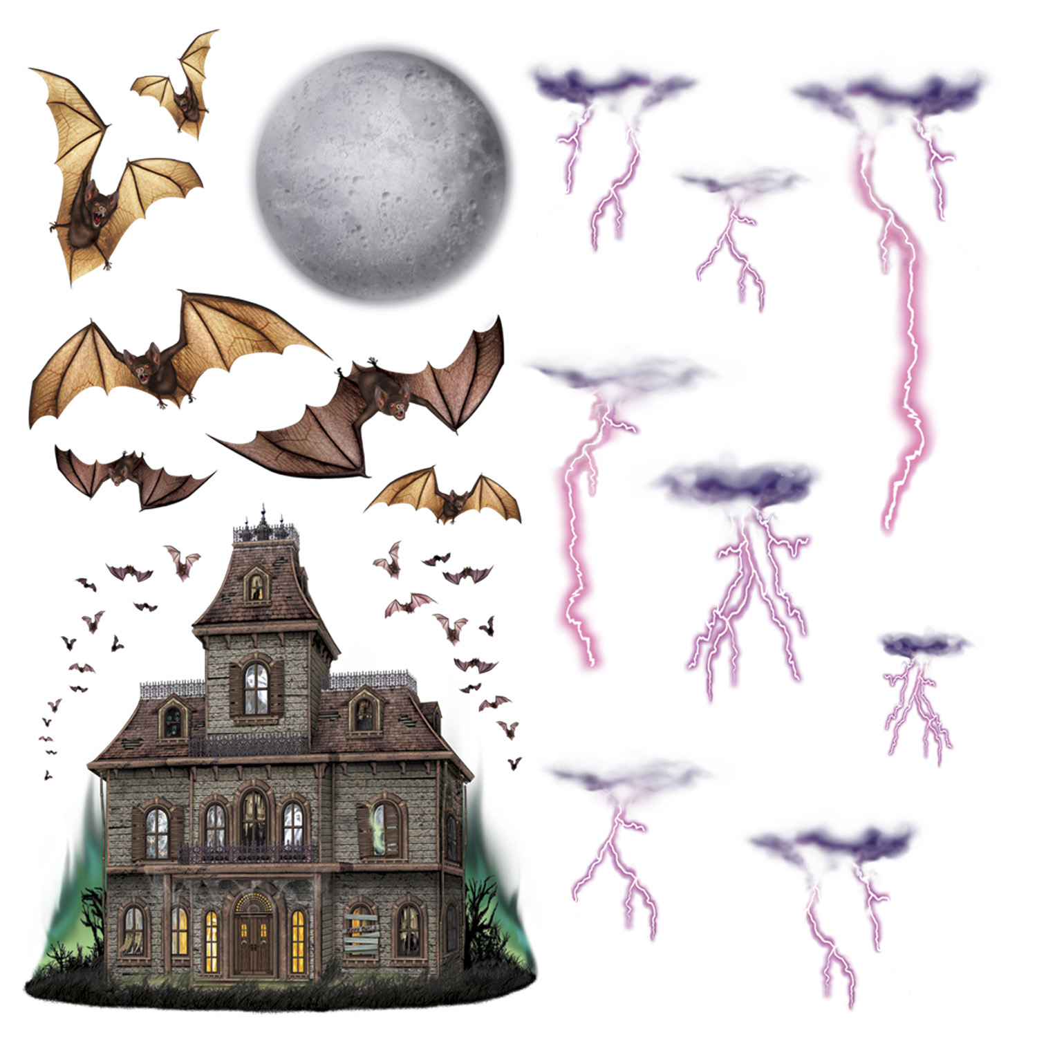 Haunted HouSe & Night Sky PropS