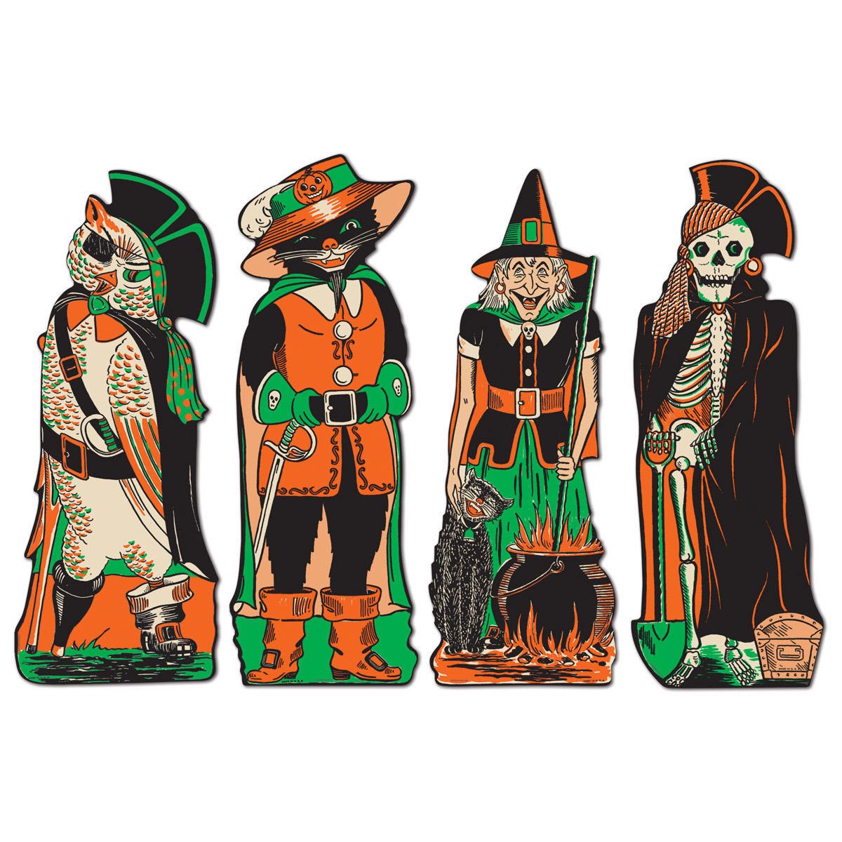 Vintage HALLOWEEN Fanci-Dress Cutouts