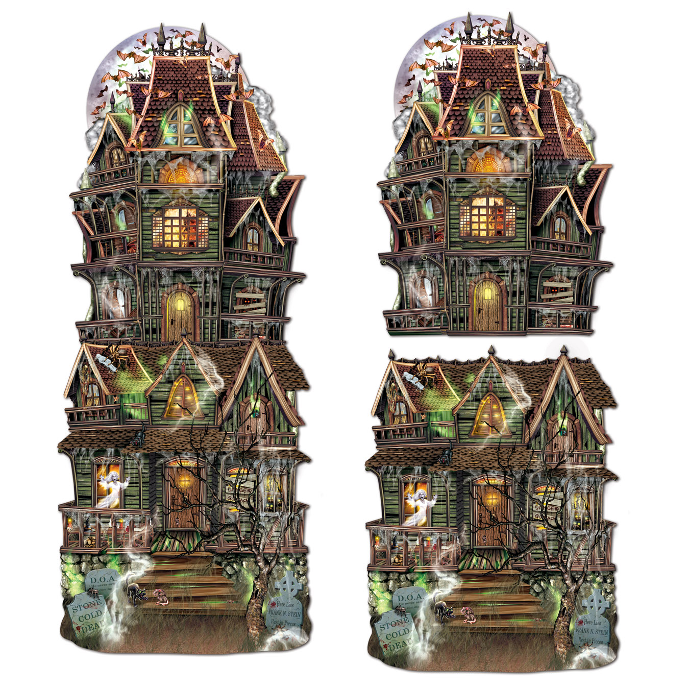 JUMBO Haunted House Cutouts