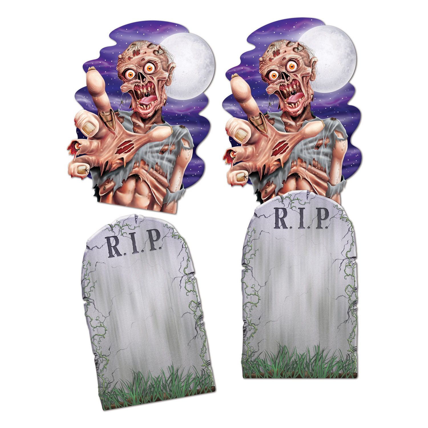 Jumbo Tombstone & Zombie Cutouts