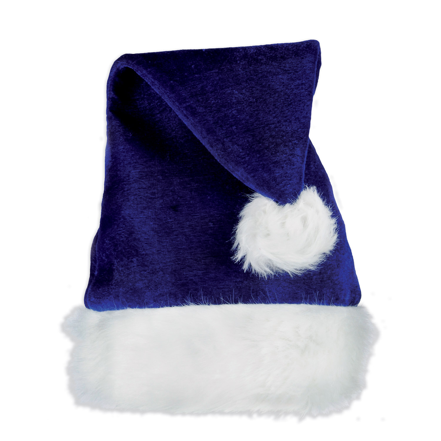 Blue Velvet Santa Hat