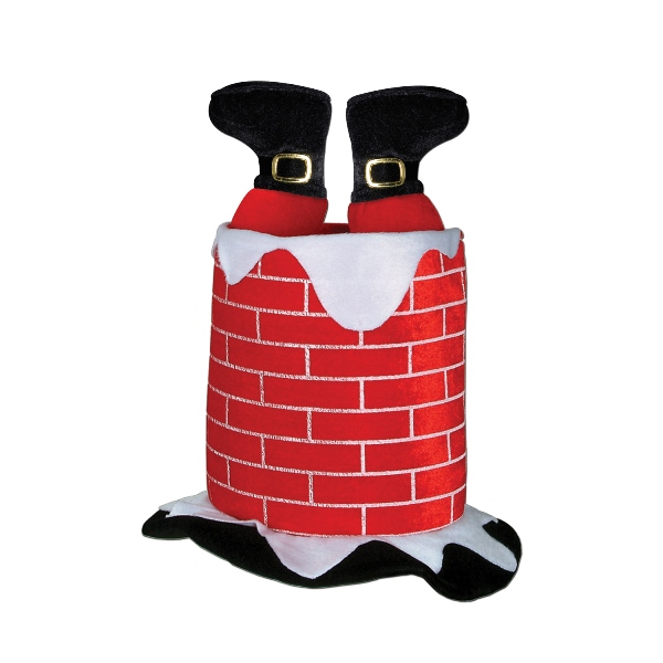 Plush Santa Chimney HAT