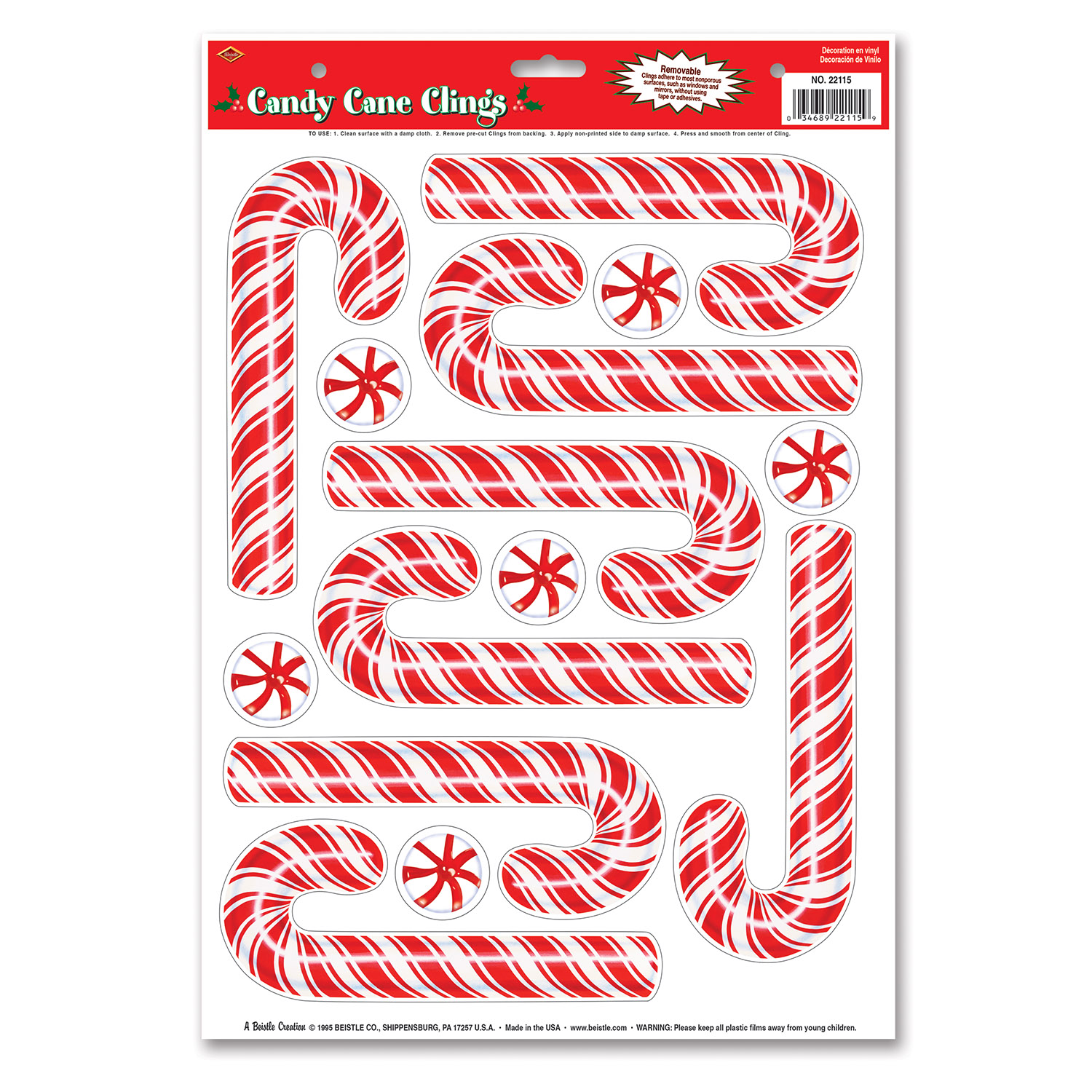CANDY Cane Clings