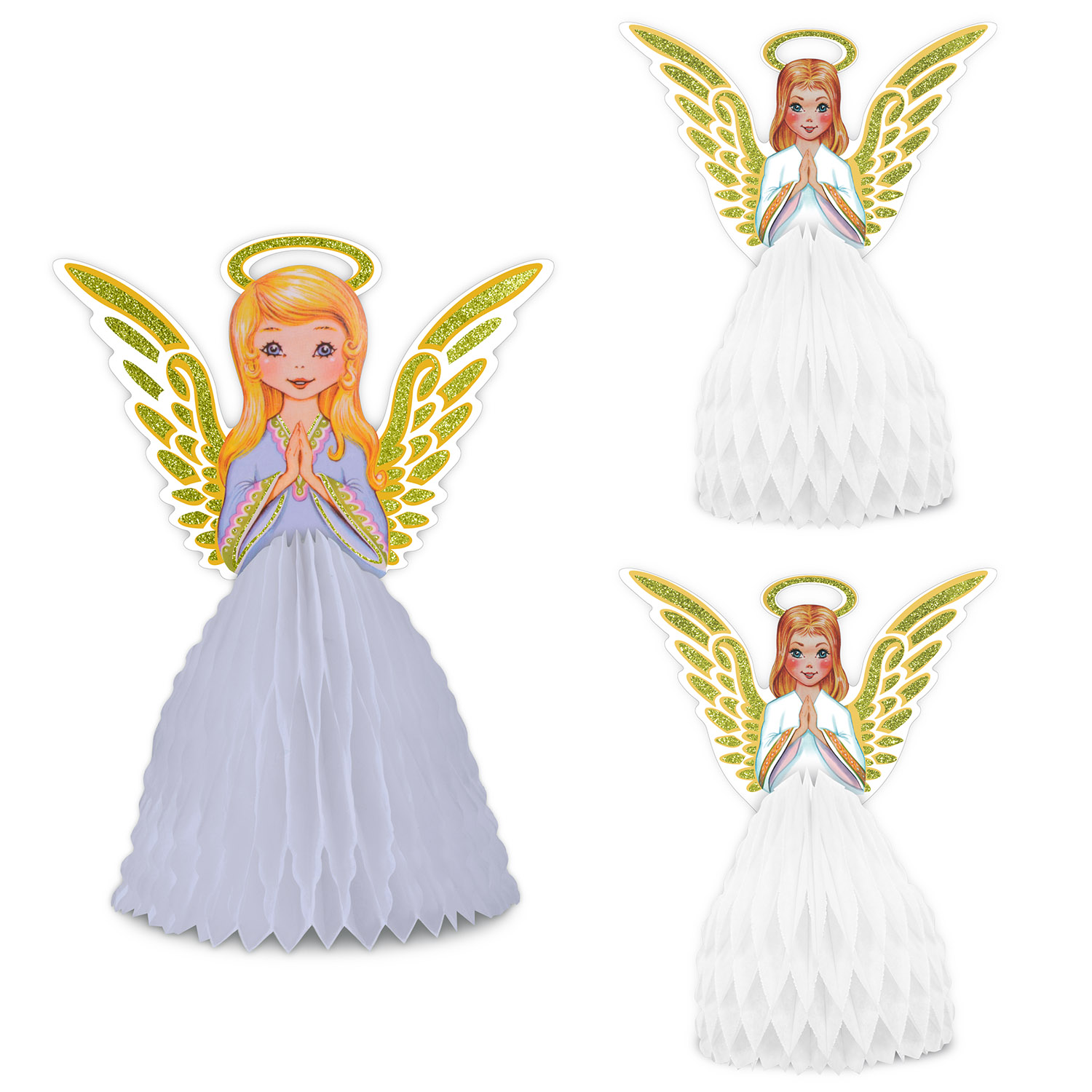 Vintage CHRISTMAS Angel Ctrpc Set