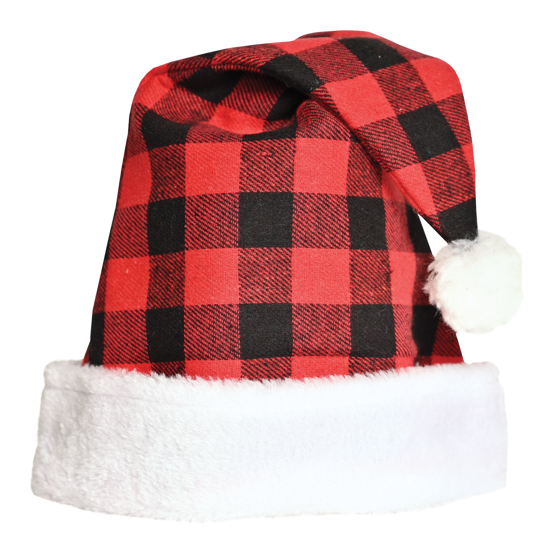 Plaid Santa Hat