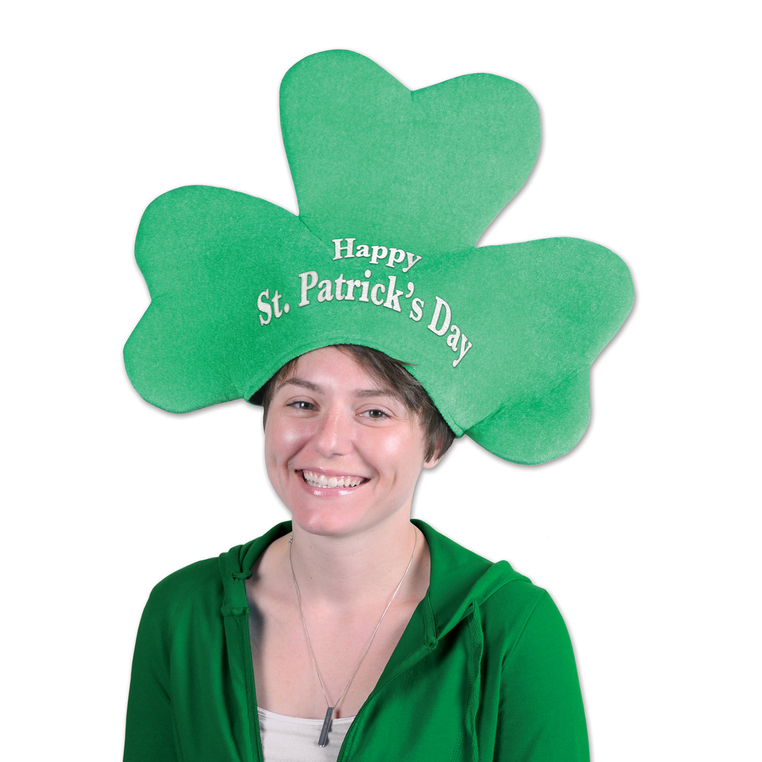 Plush St Patrick's Day Shamrock HAT