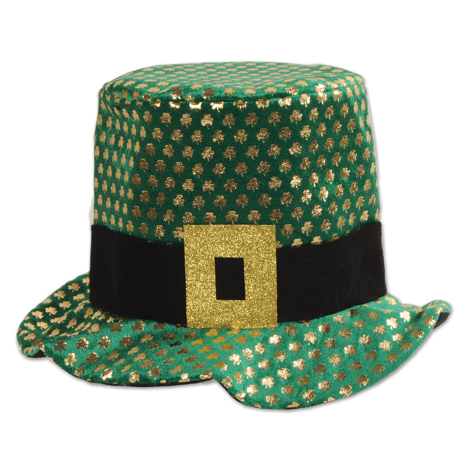 Plush Gold Shamrock HAT