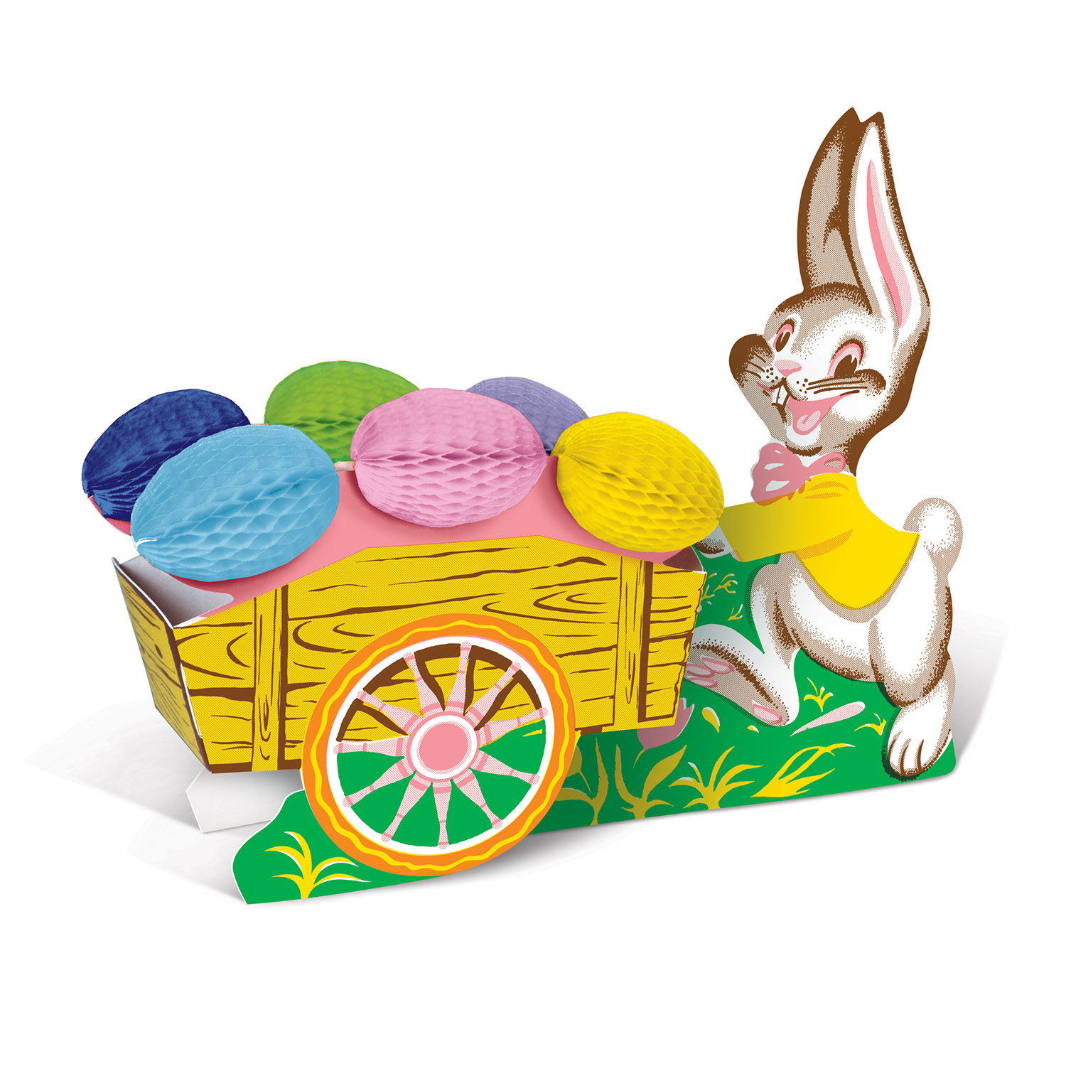 VINTAGE Easter Bunny w/Cart