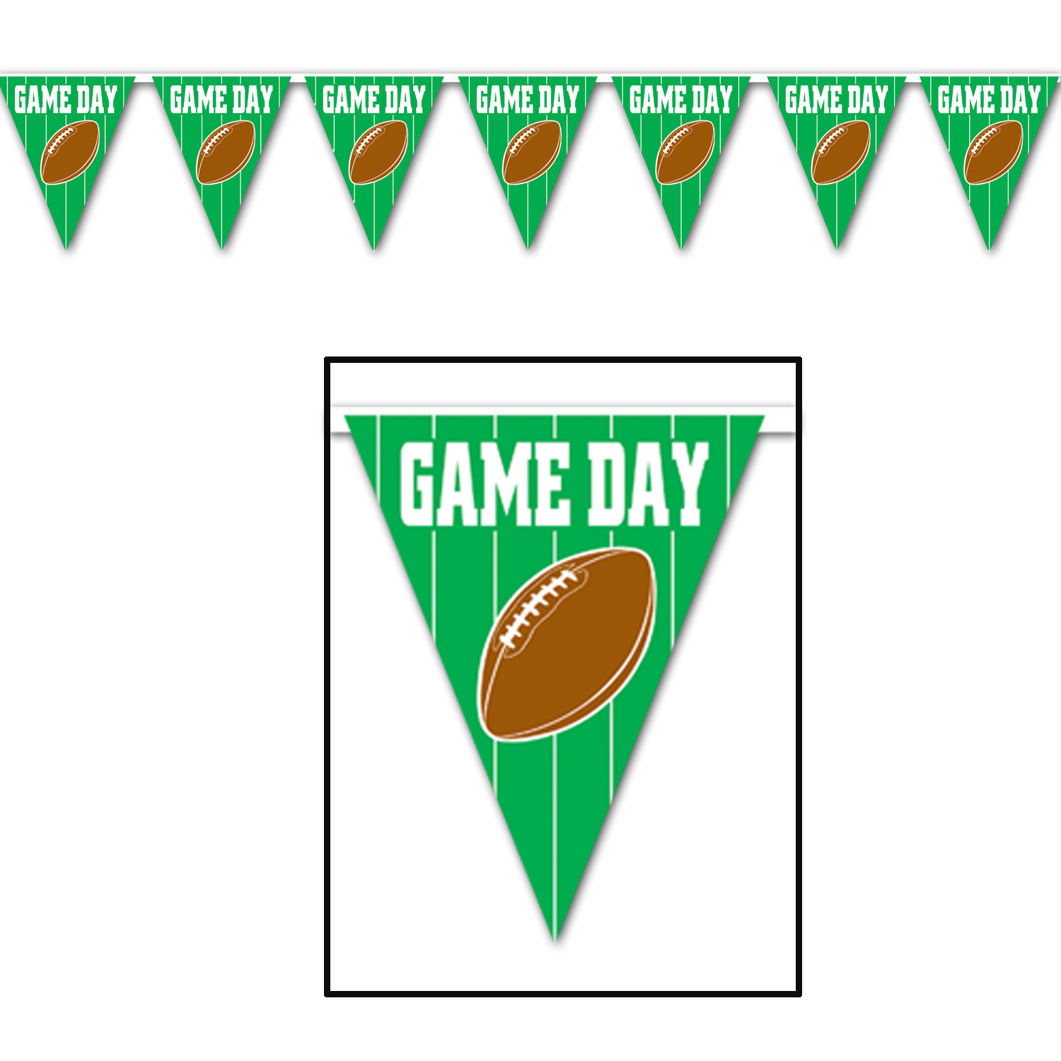 Game Day FOOTBALL  Pennant Banner