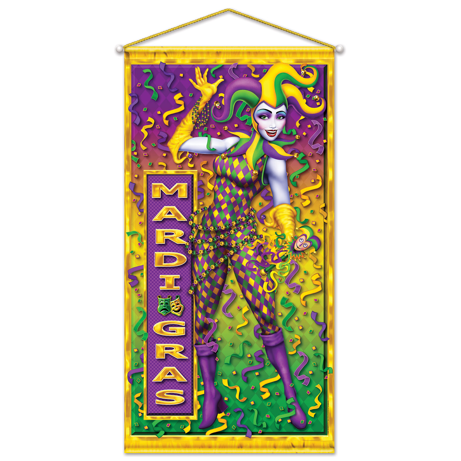 Mardi Gras DOOR/Wall Panel