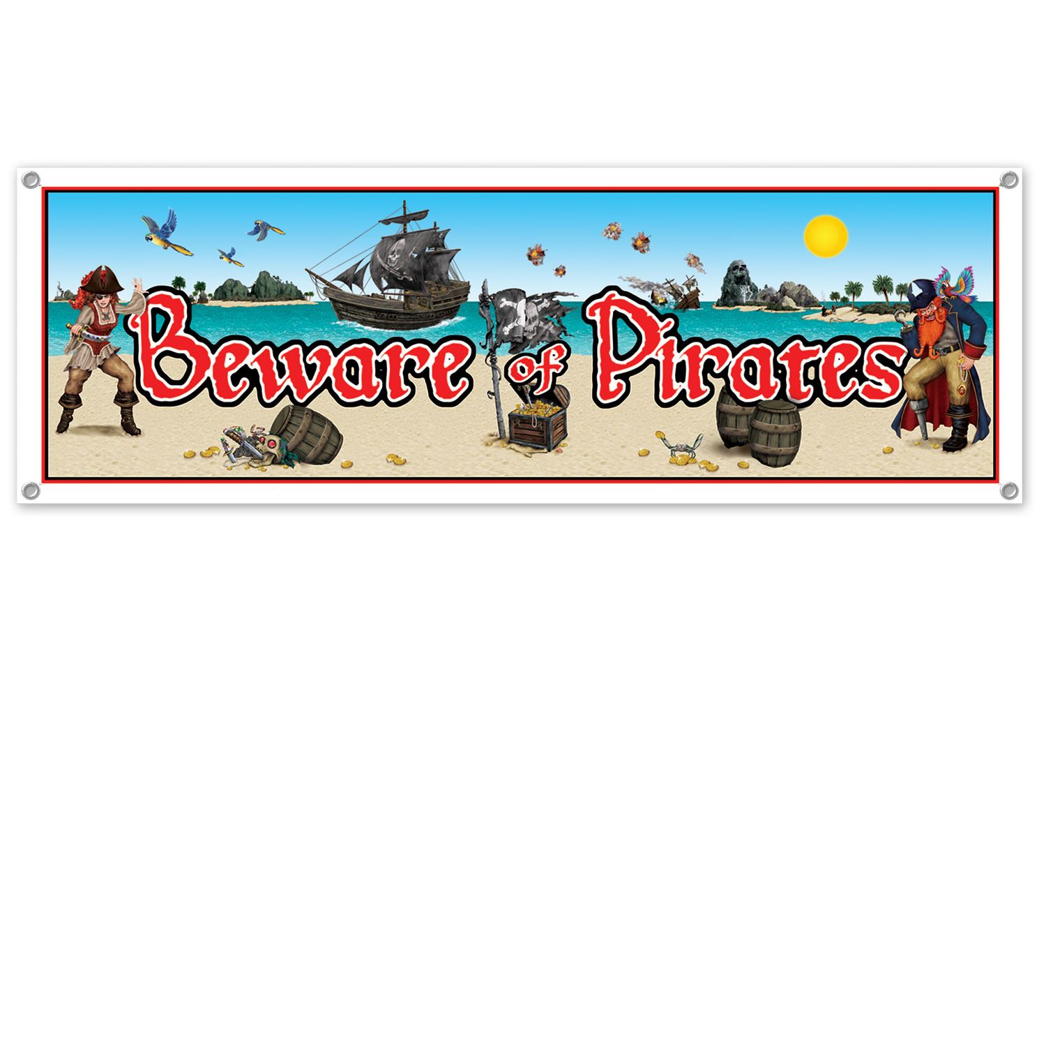 Beware Of Pirates SIGN Banner