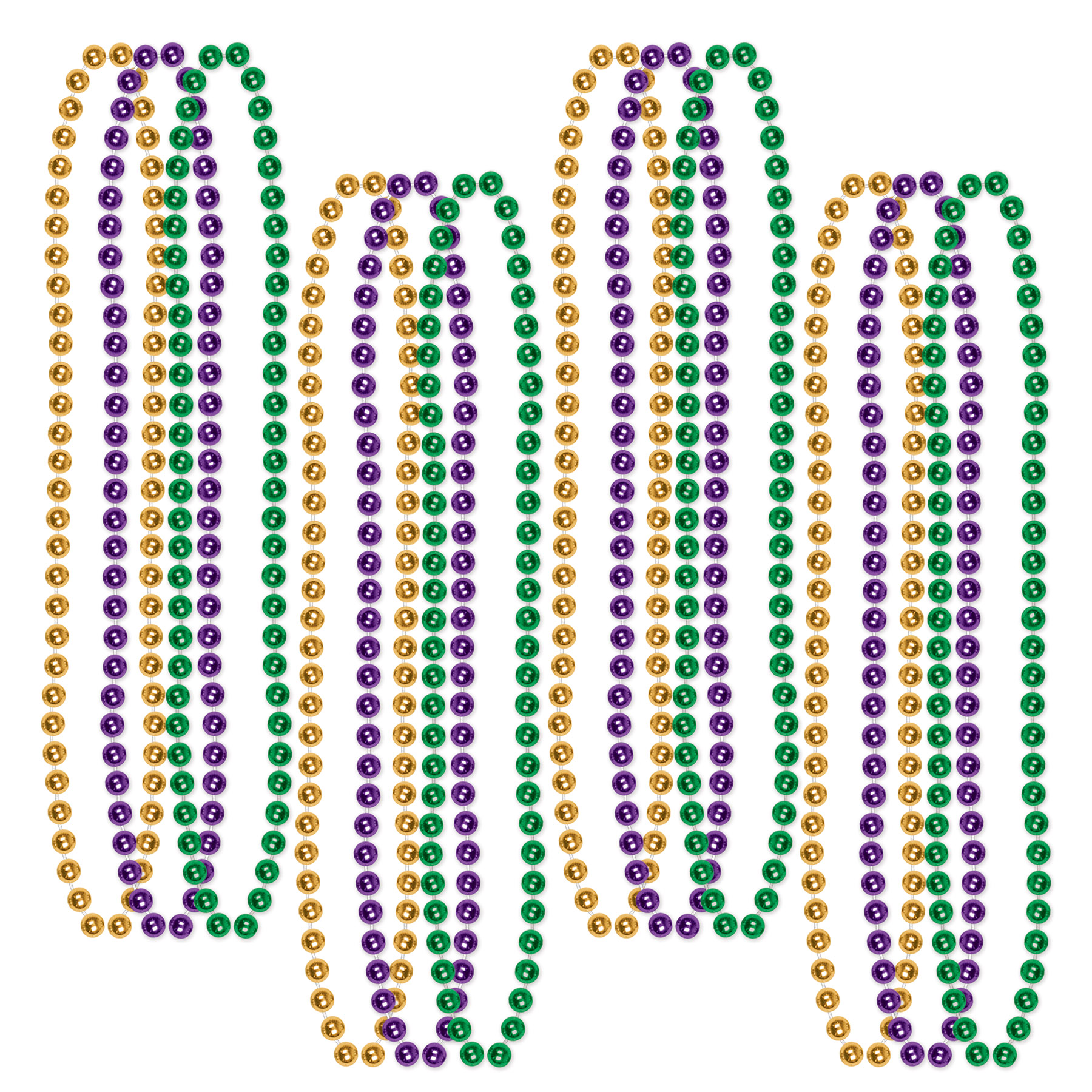 Mardi Gras Small Round BEADS