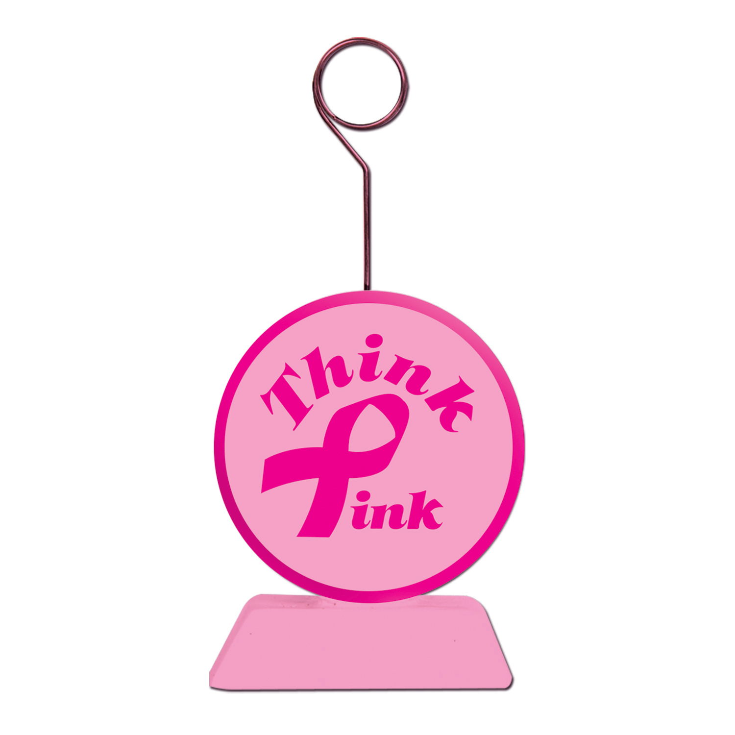 Pink Ribbon Photo/BALLOON Holder