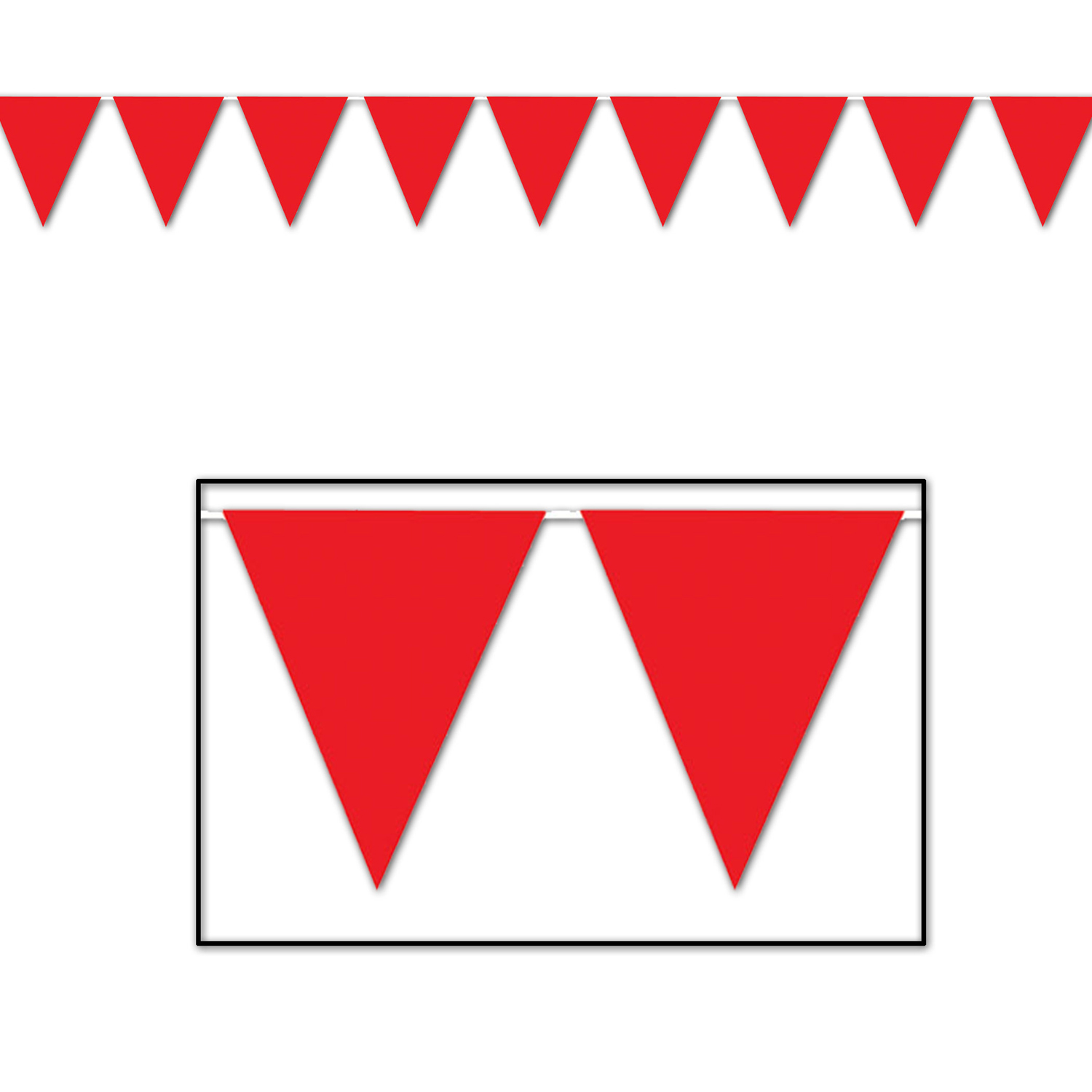 RED Pennant Banner