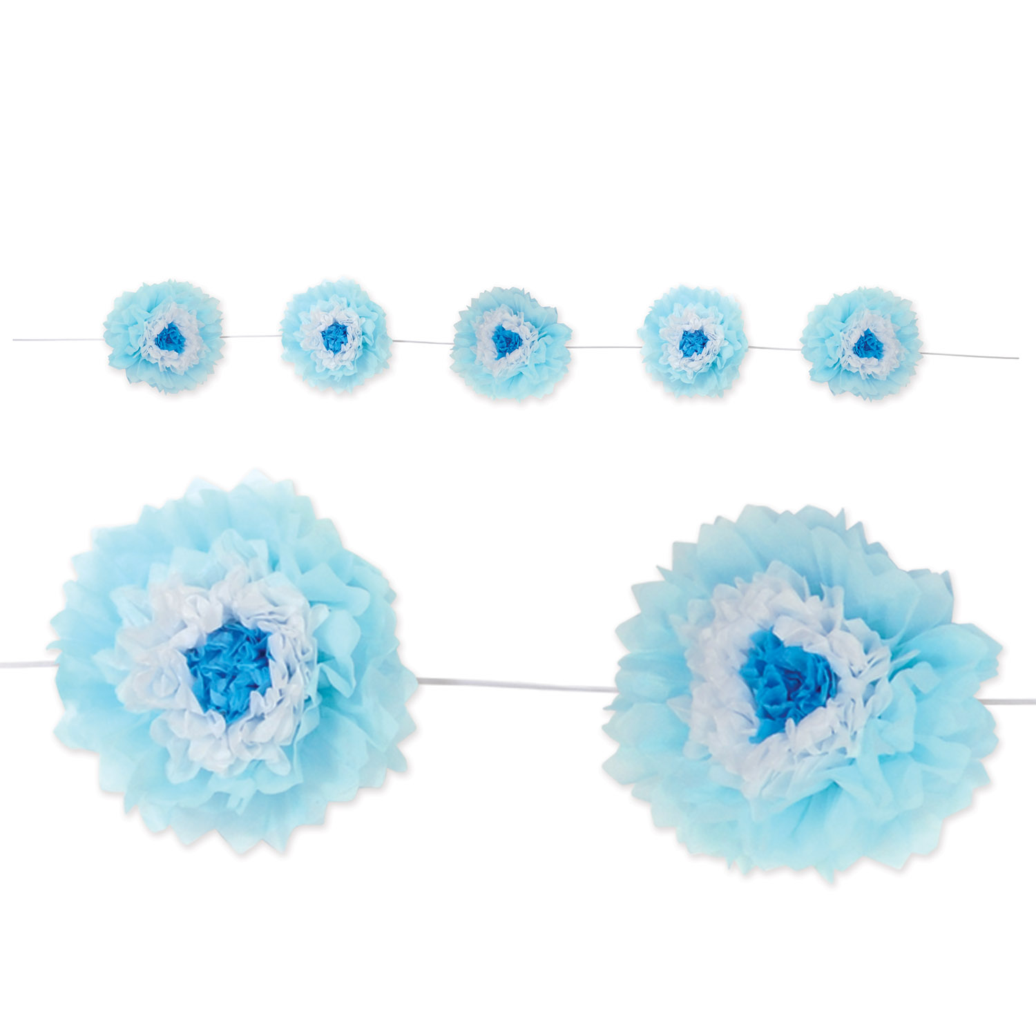 Tissue FLOWER Garland