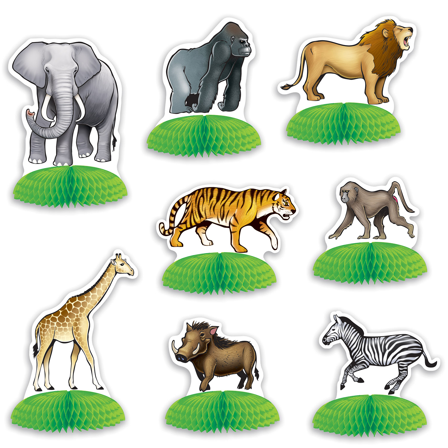 Jungle Safari ANIMAL Mini Centerpieces