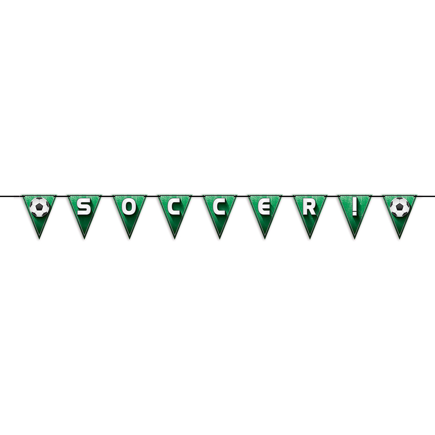 Soccer!/FOOTBALL Pennant Streamer