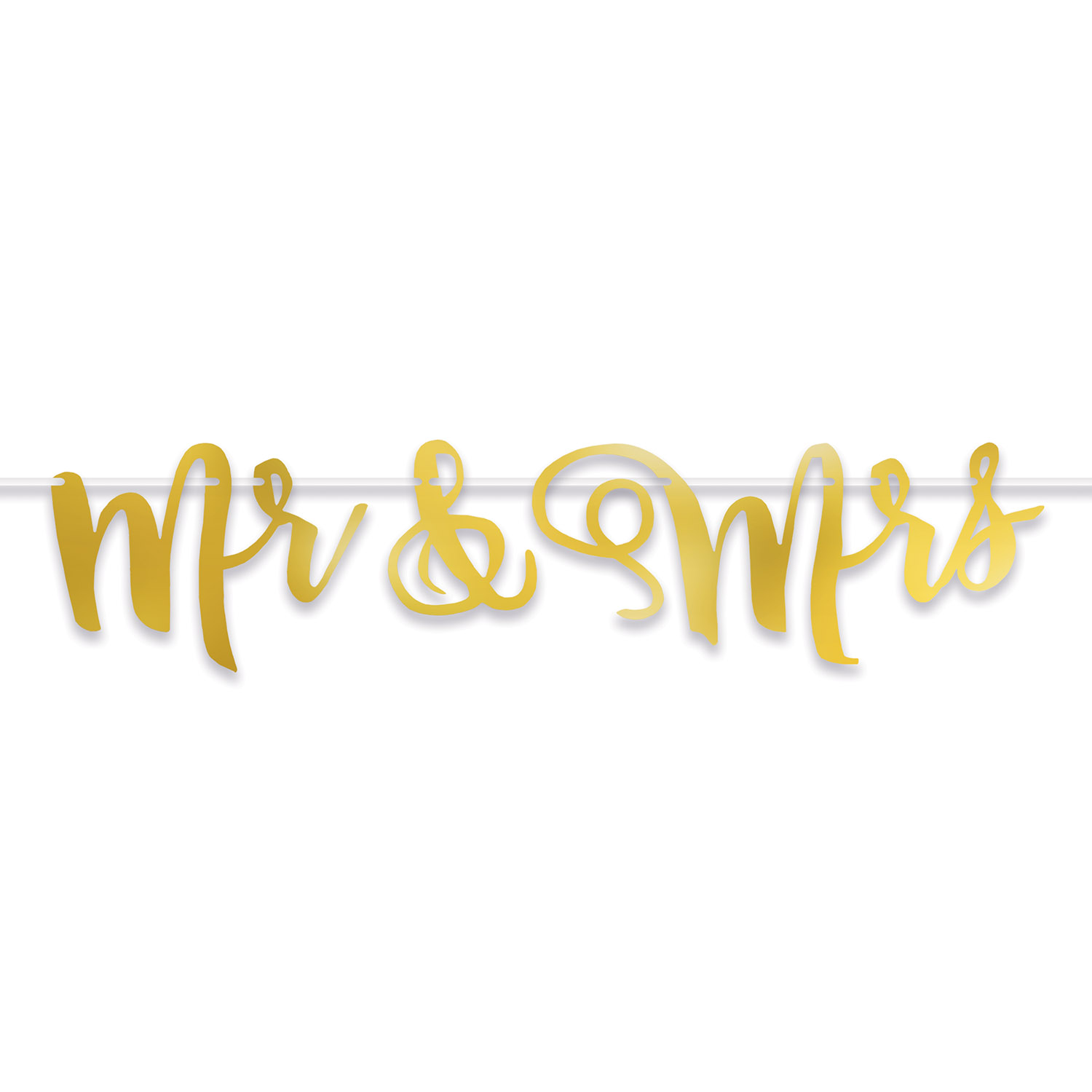 Foil Mr & Mrs Streamer