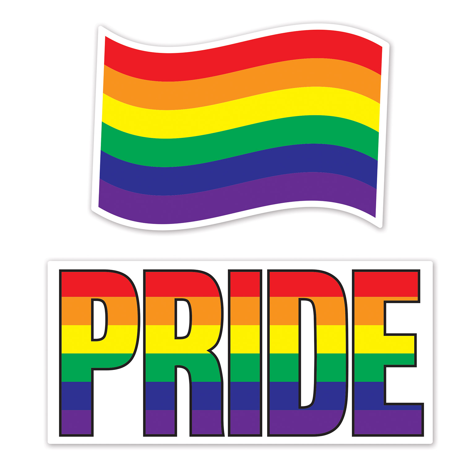 Jumbo RAINBOW Cutouts