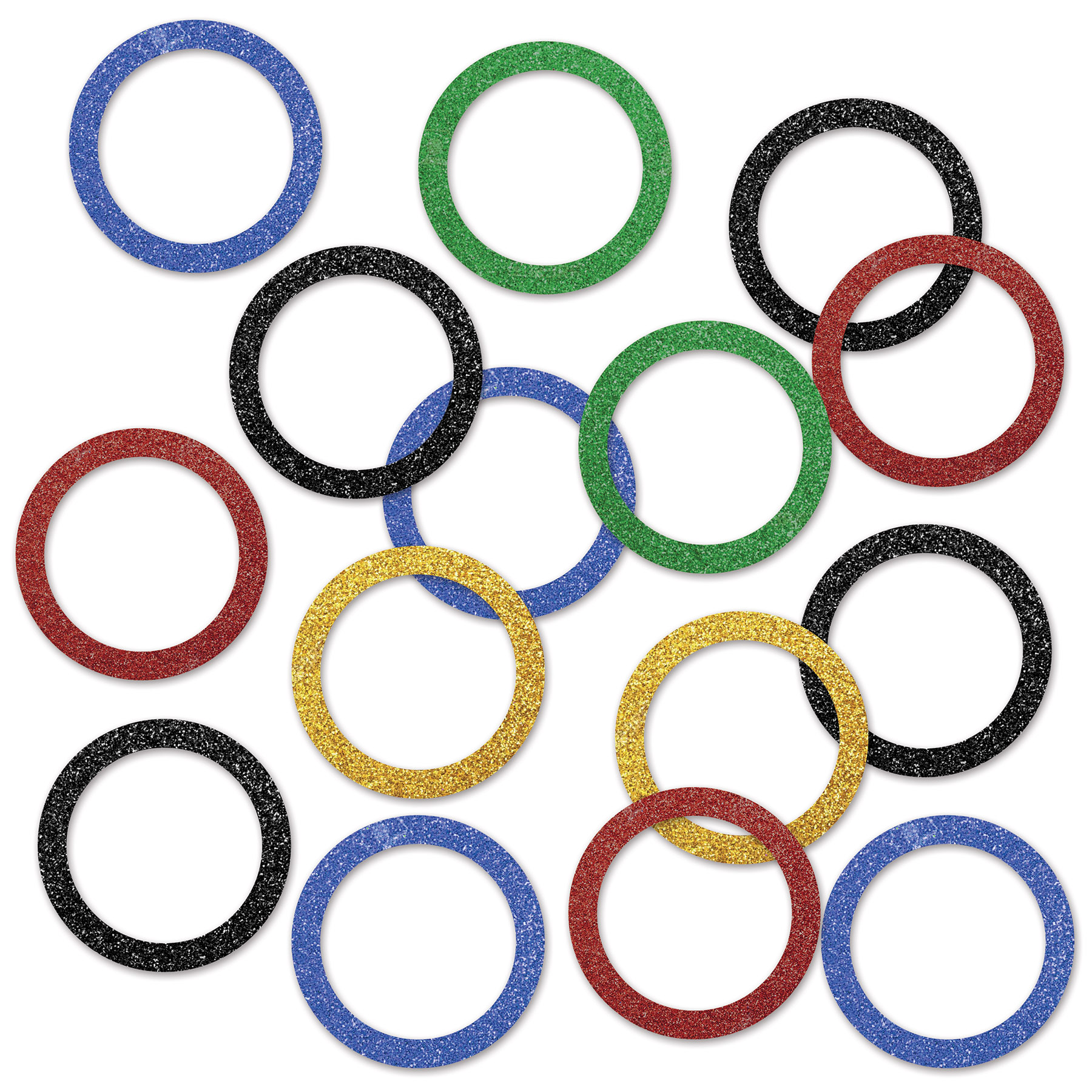 Sports Party RINGS Del Sparkle Confetti