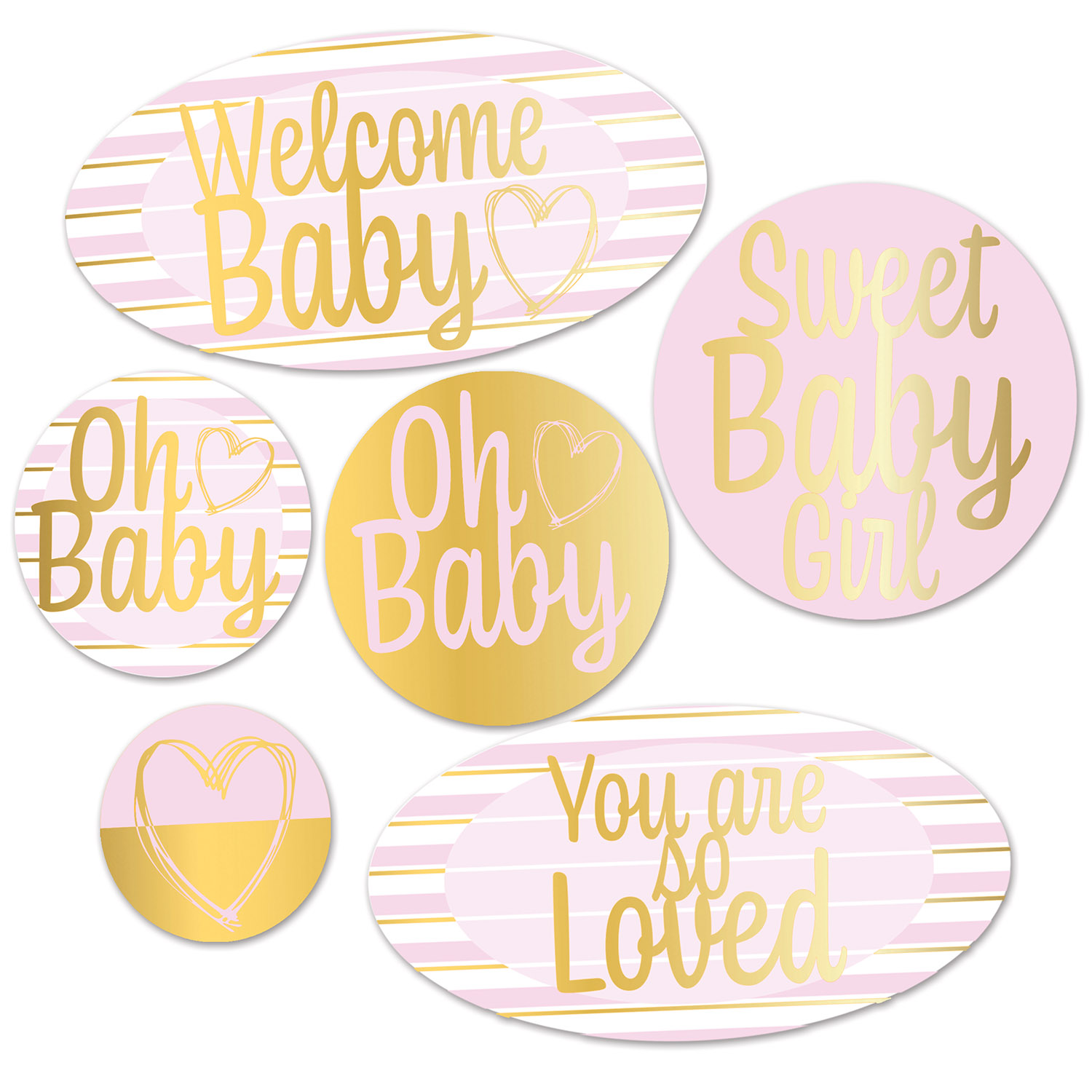 Foil Welcome BABY Cutouts