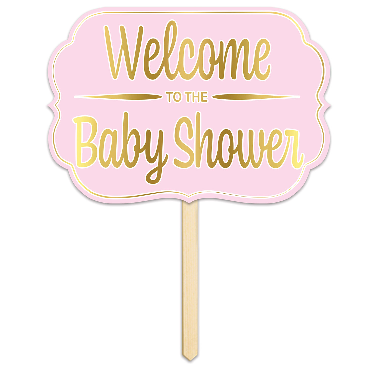 Foil Welcome ToThe Baby Shower Yard SIGN
