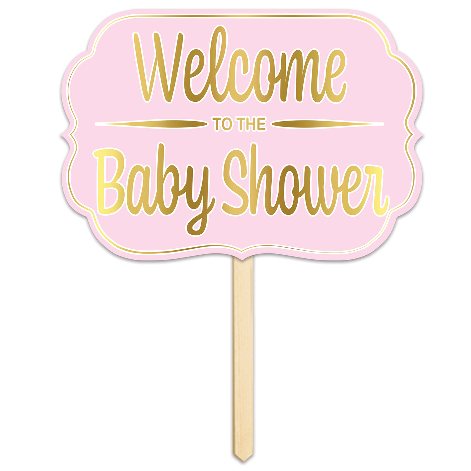 Foil Welcome ToThe BABY Shower Yard Sign