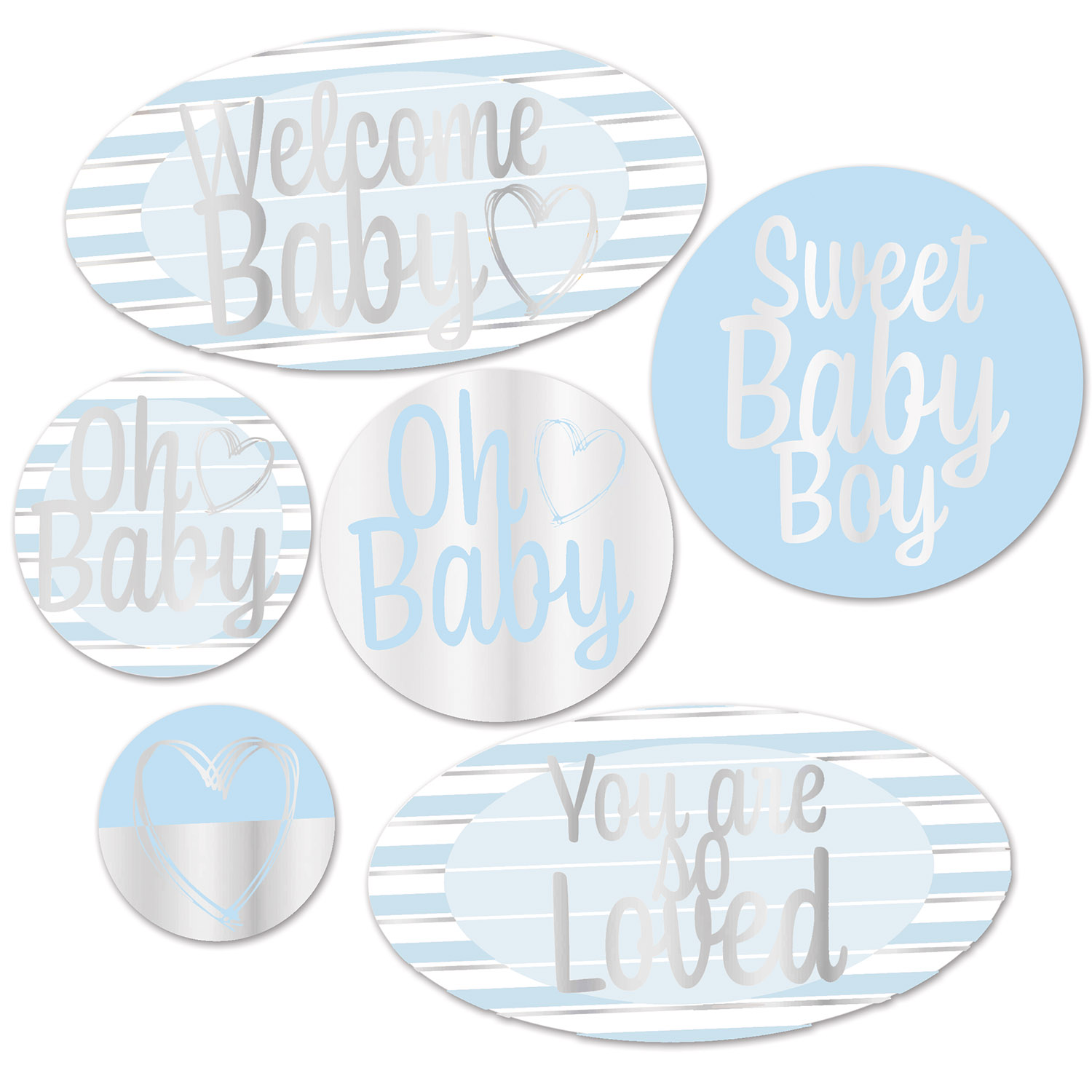 Foil Welcome BABY Cutouts
