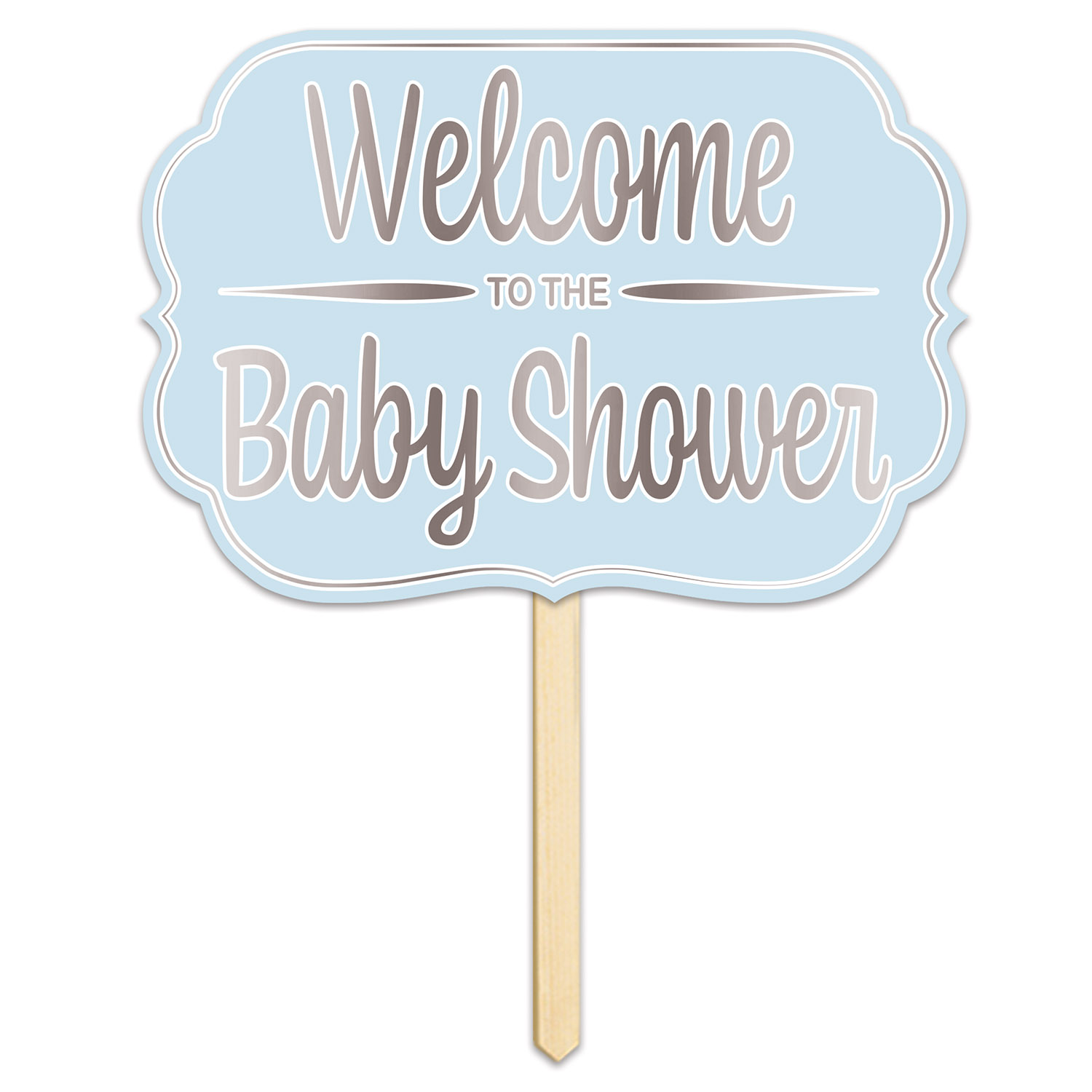 Foil Welcome ToThe Baby Shower Yard SIGN