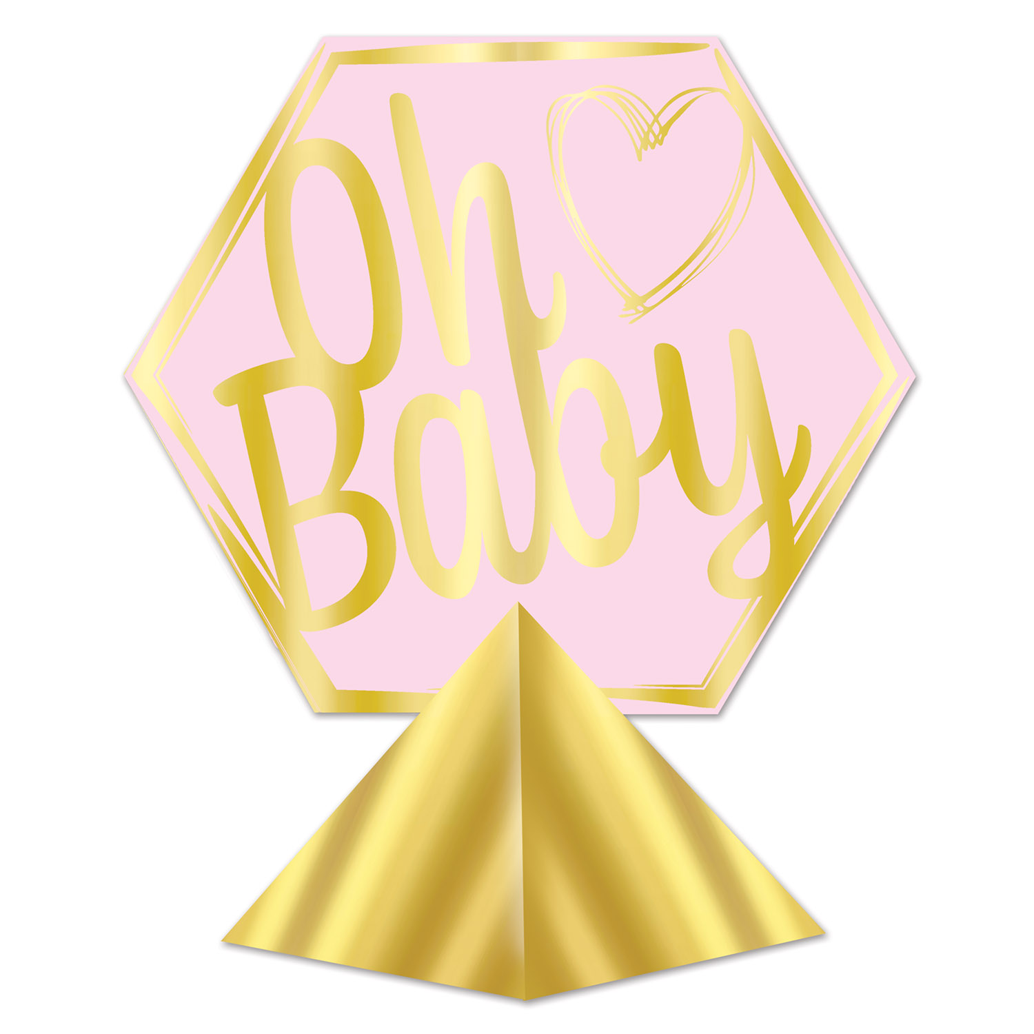 3-D Foil Oh BABY Centerpiece