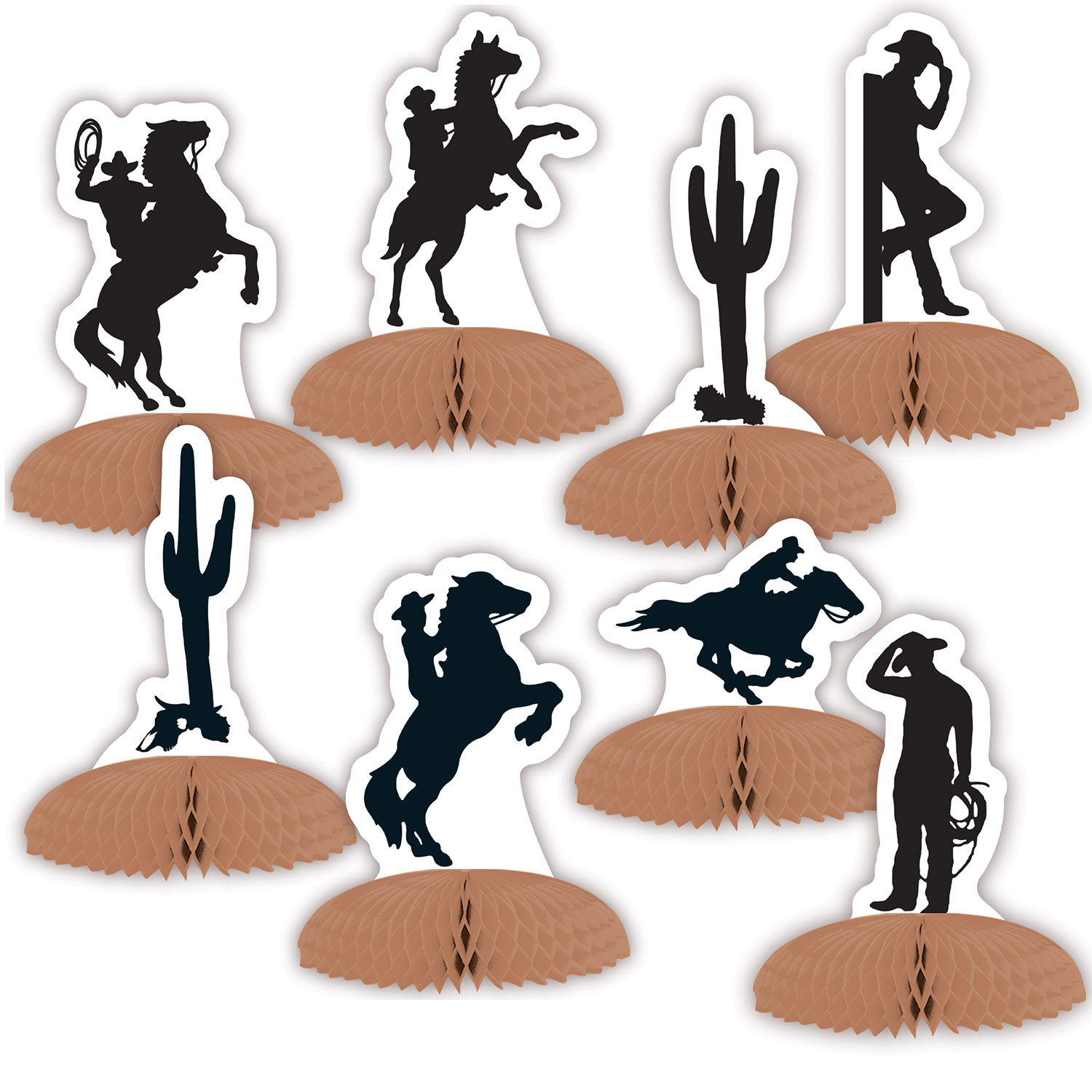 WESTERN Silhouette Mini Centerpieces