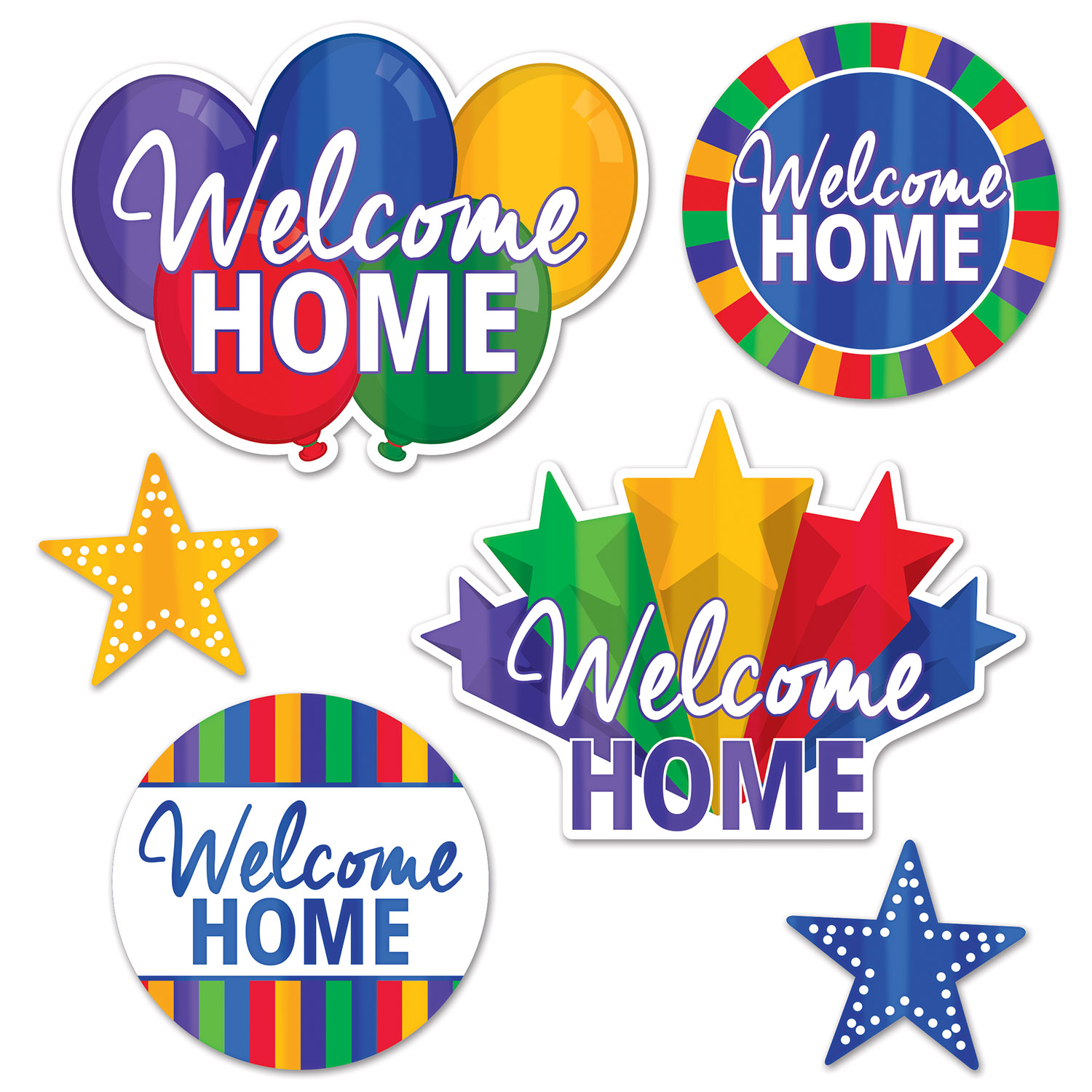 Foil Welcome HOME Cutouts