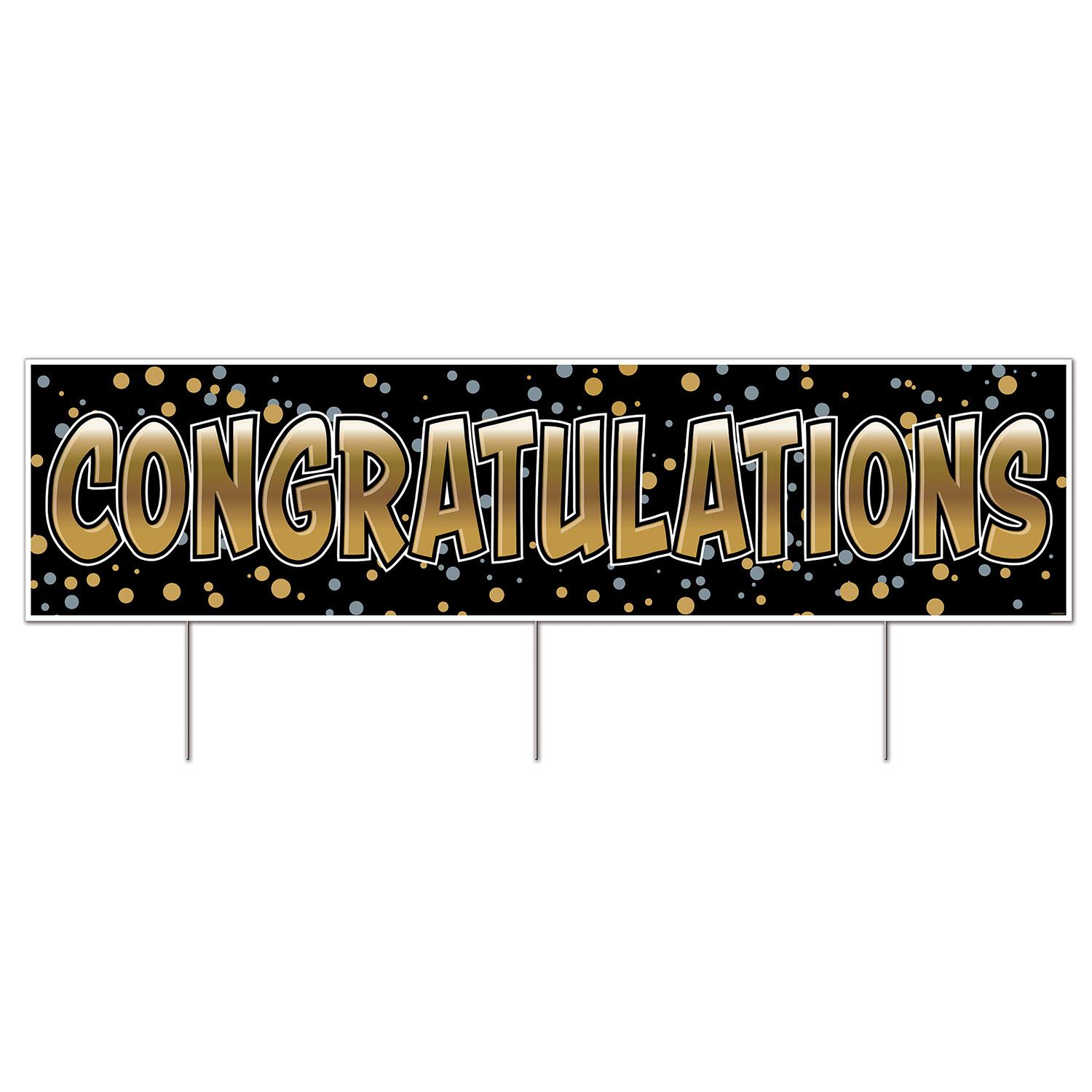 Plastic JUMBO Congratulations Yard Sign