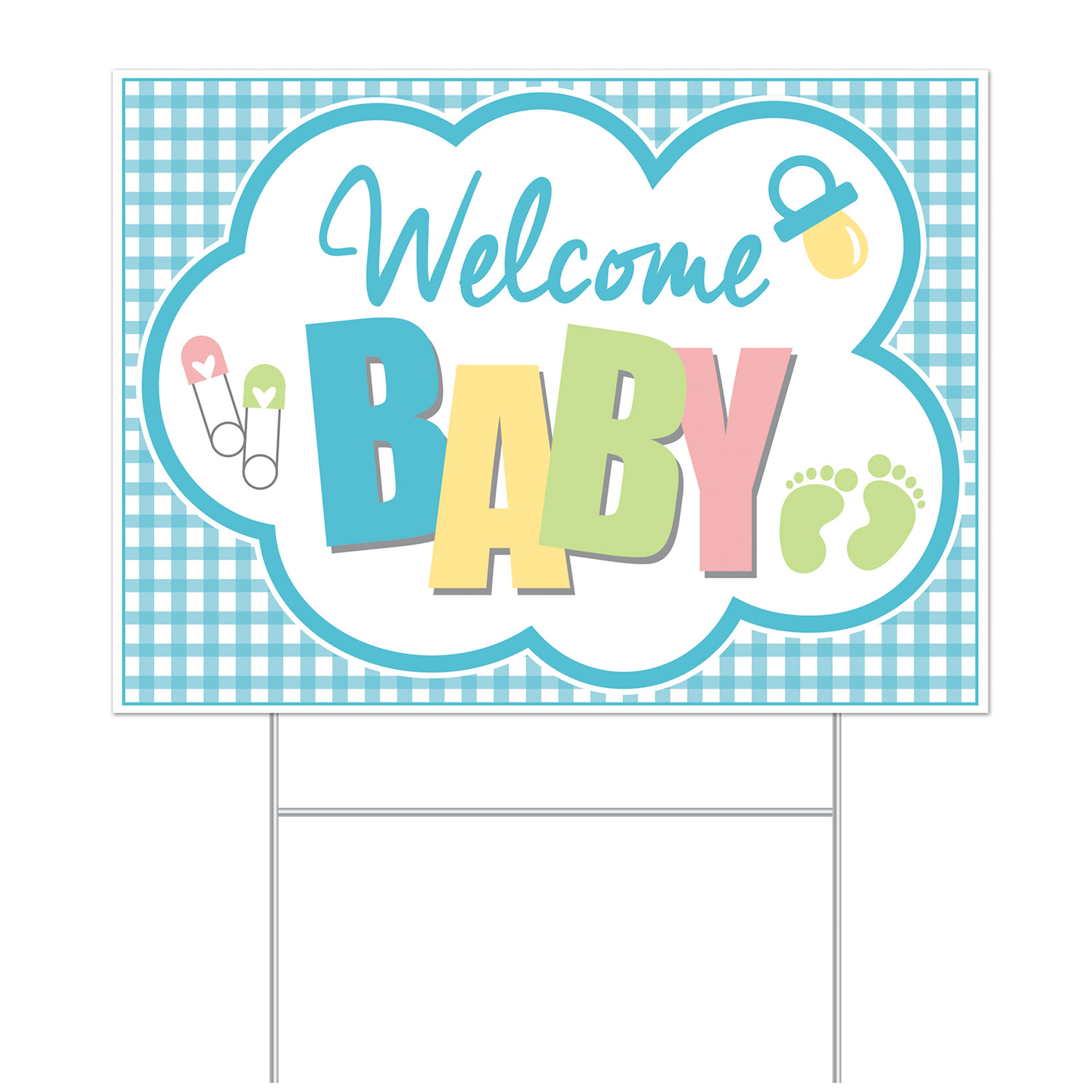 Plastic Welcome BABY Yard Sign