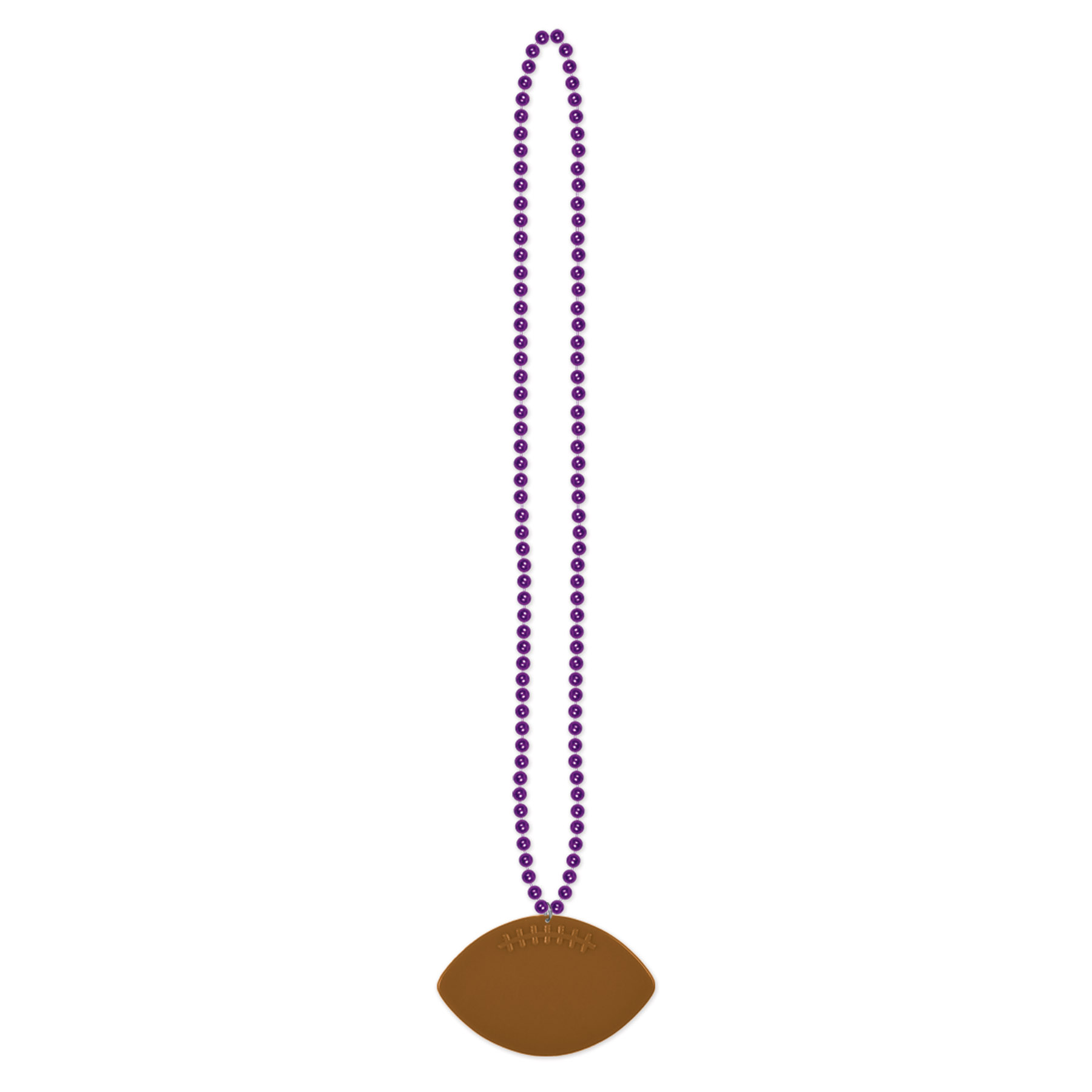 Beads w/FOOTBALL Medallion