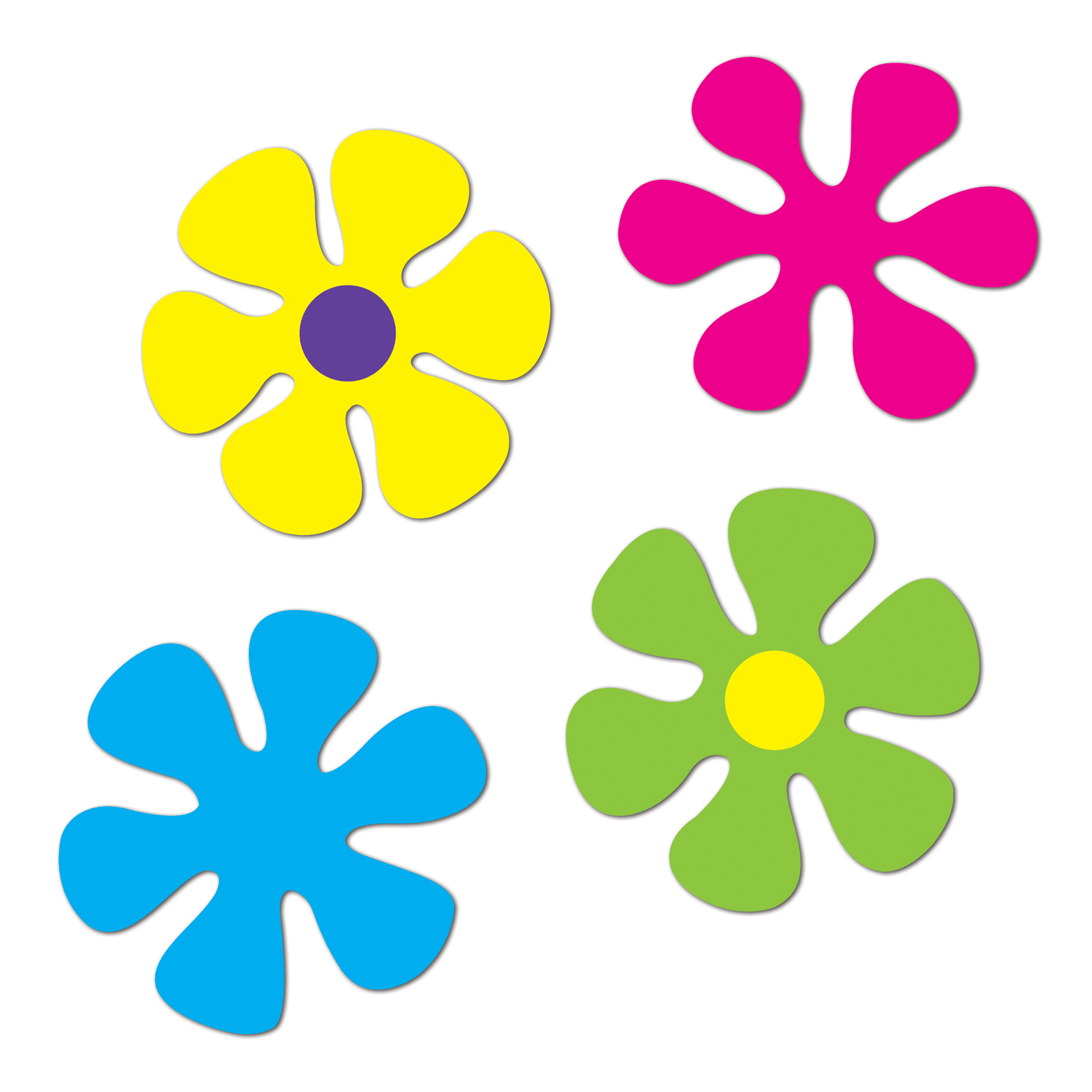 Retro FLOWER Cutouts