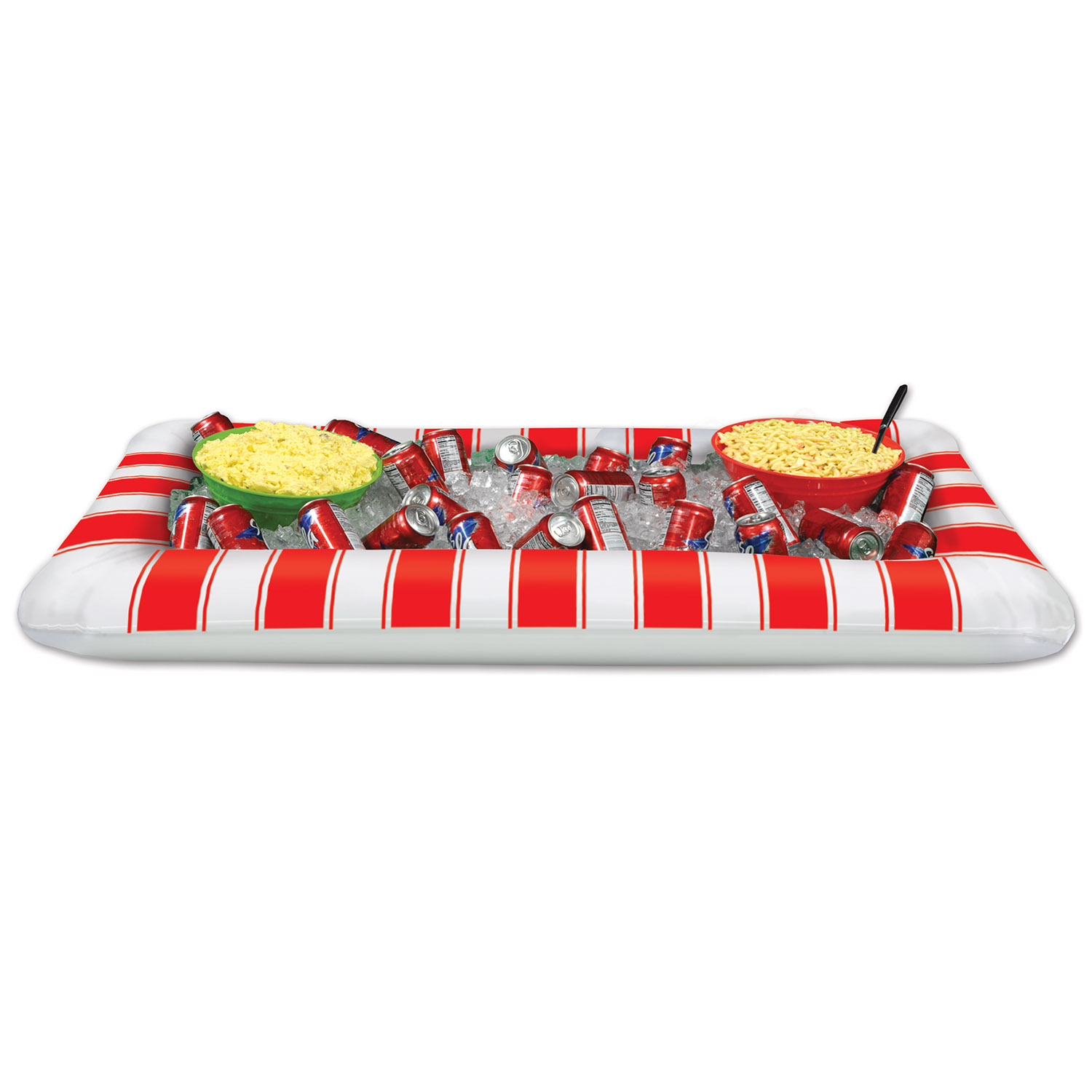 Inflatable RED&White Stripes Buffet Clr
