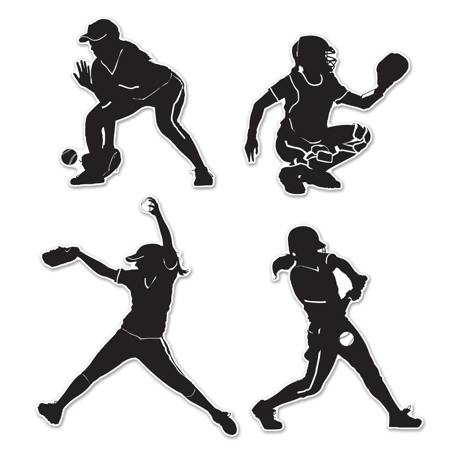 SOFTBALL Silhouettes