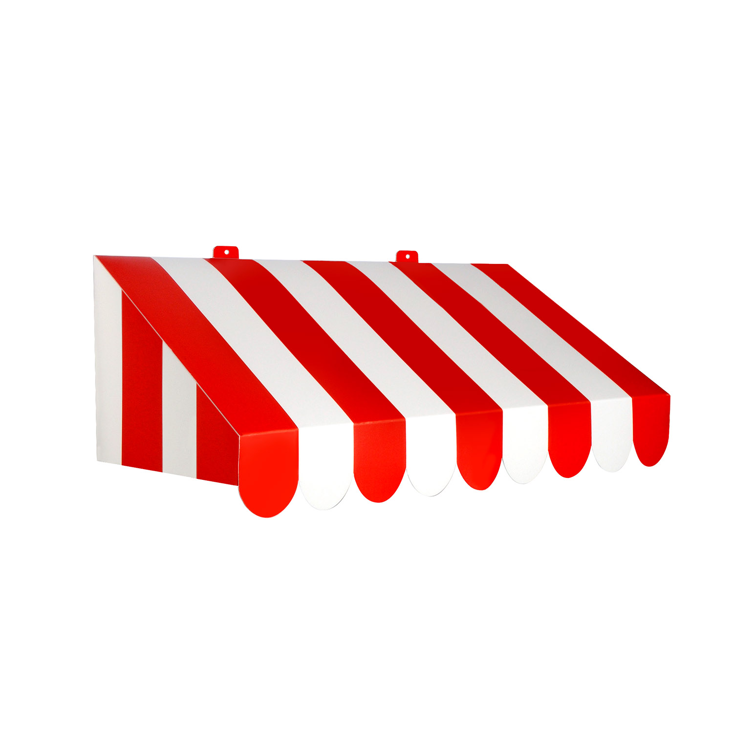 3-D RED & White Awning Wall Decoration