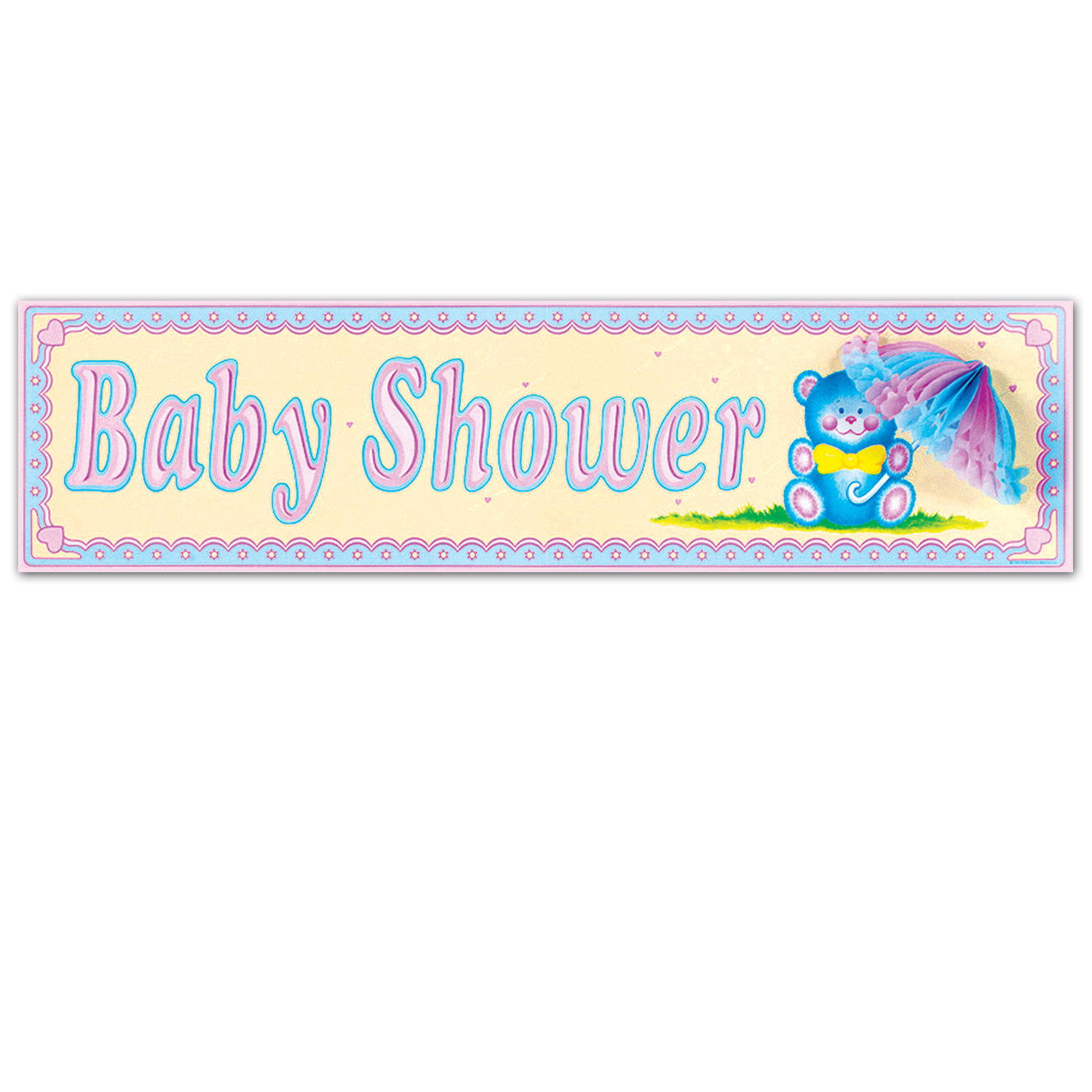Baby Shower SIGN w/Tissue Parasol