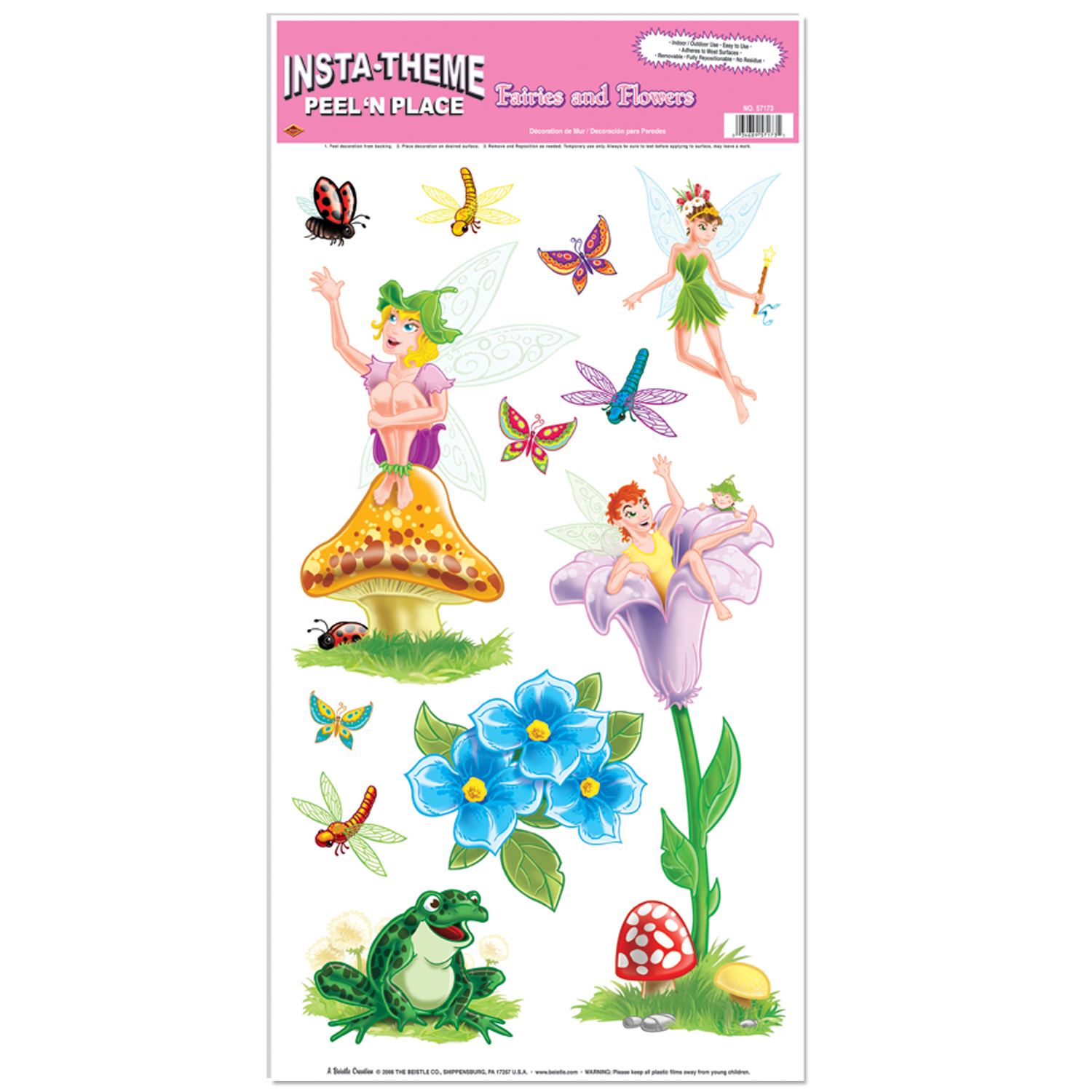 Fairies & FLOWERS Peel 'N Place