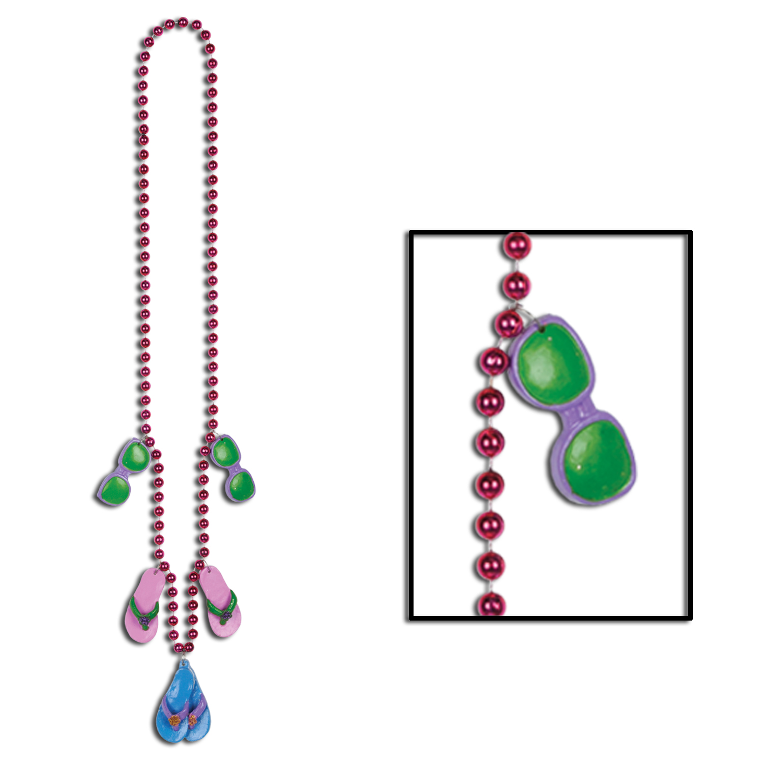 Beads w/FLIP Flop Medallions