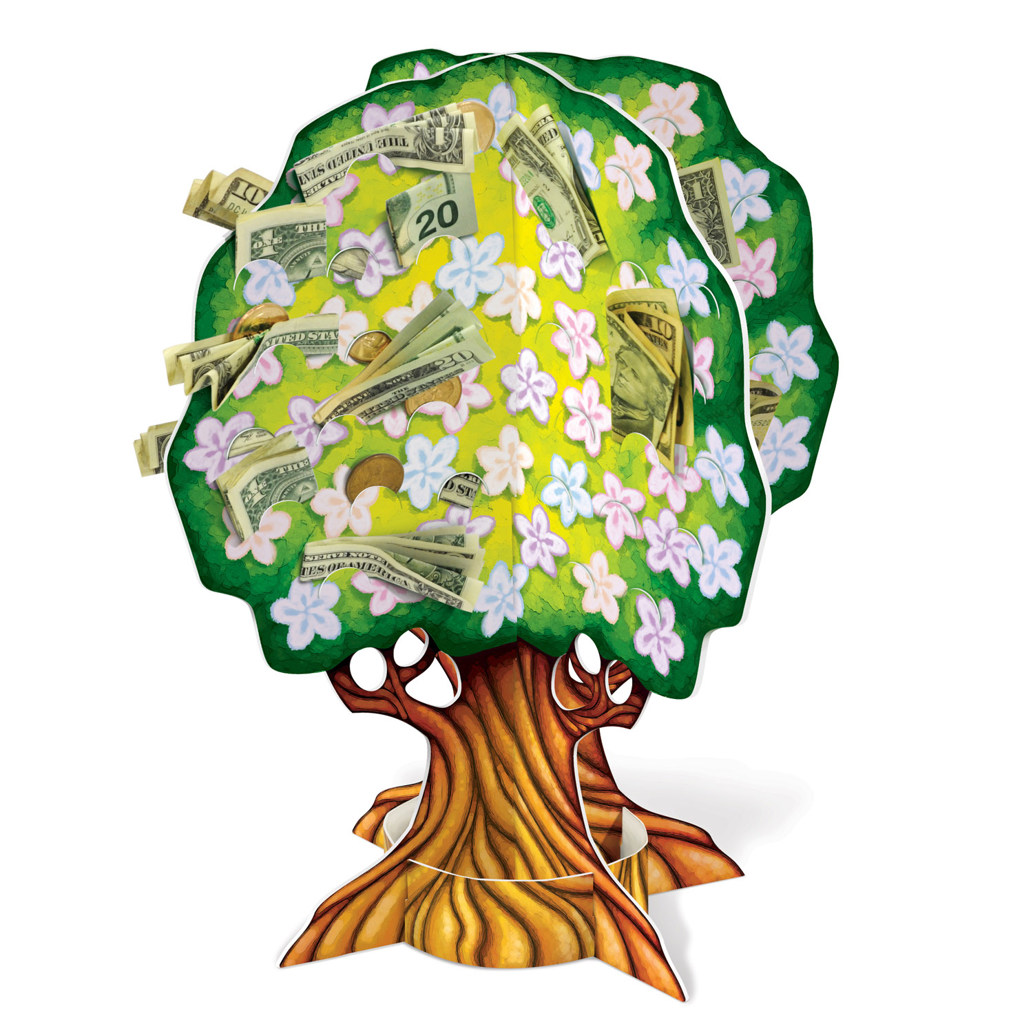 3-D BABY Shower Money Tree