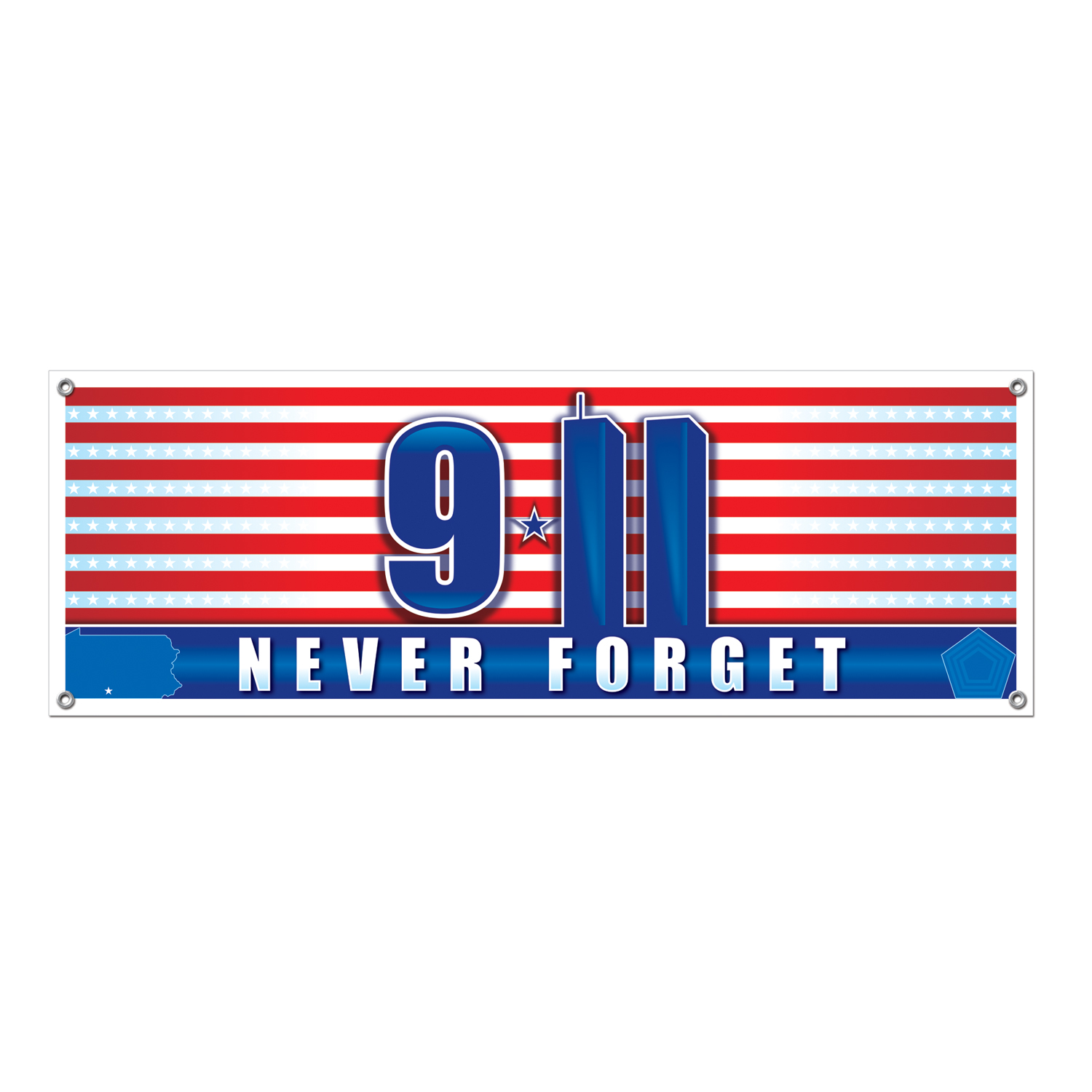9/11 Never Forget SIGN Banner